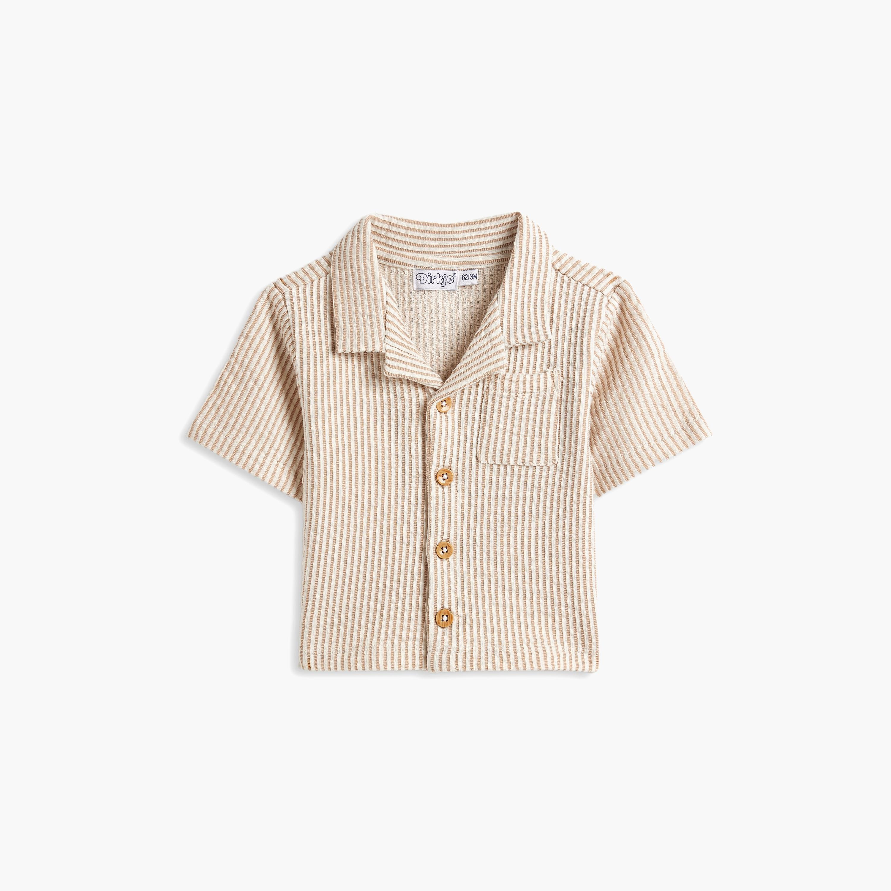 Dirkje 2-Piece Striped Short Sleeves Shirt with Shorts-boys-clothing-setsandcoords-image-2