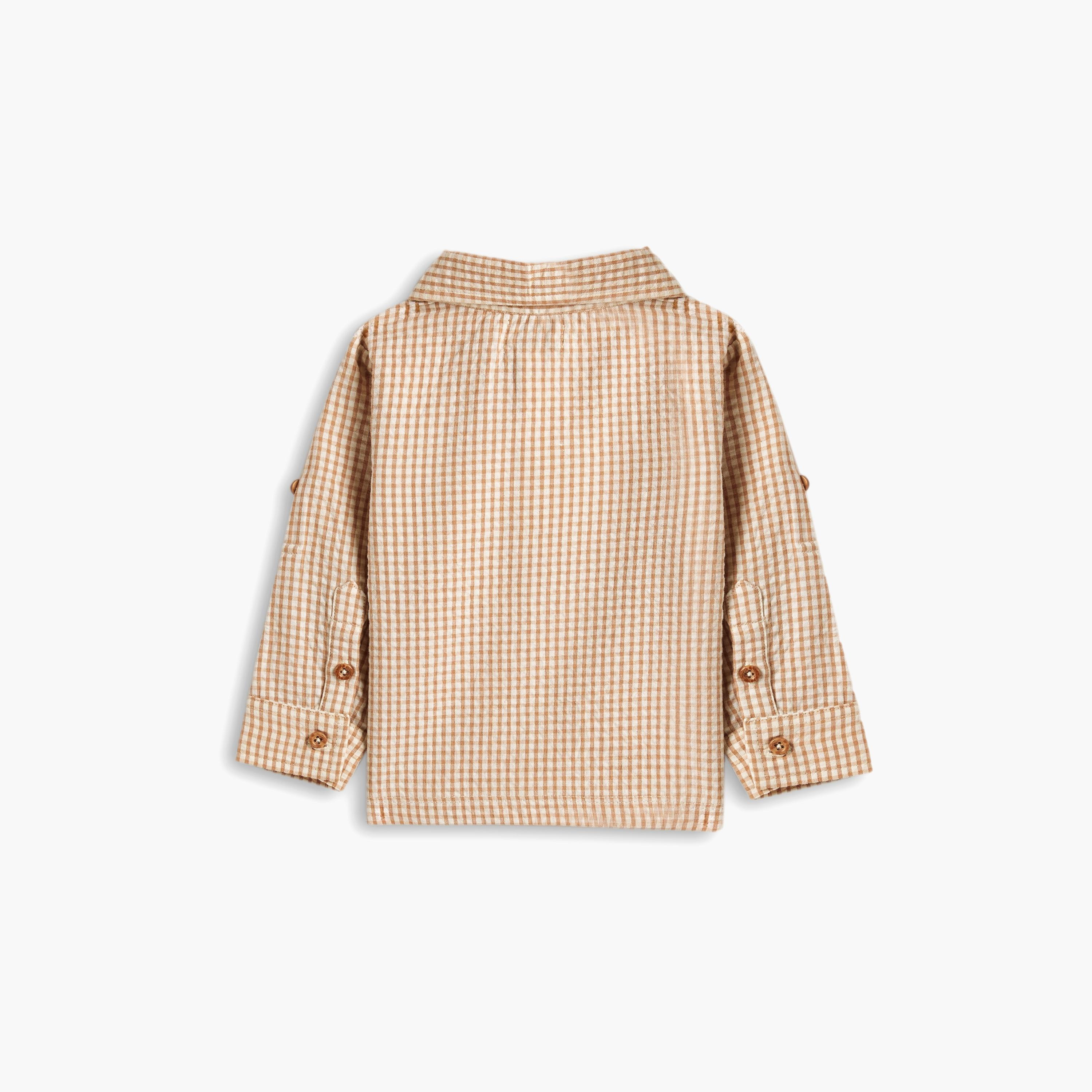 Dirkje Checked Long Sleeves Shirt-boys-clothing-shirts-image-2