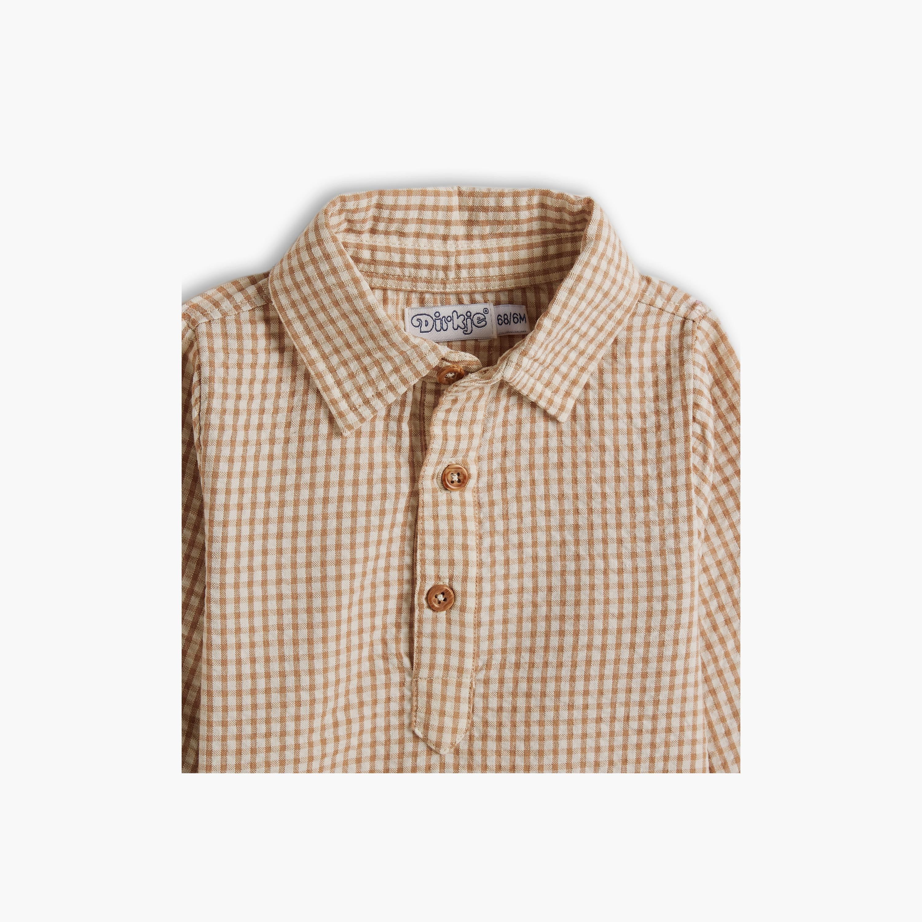 قميص منقوش بأكمام طويلة من ديركجي-boys-clothing-shirts-image-3
