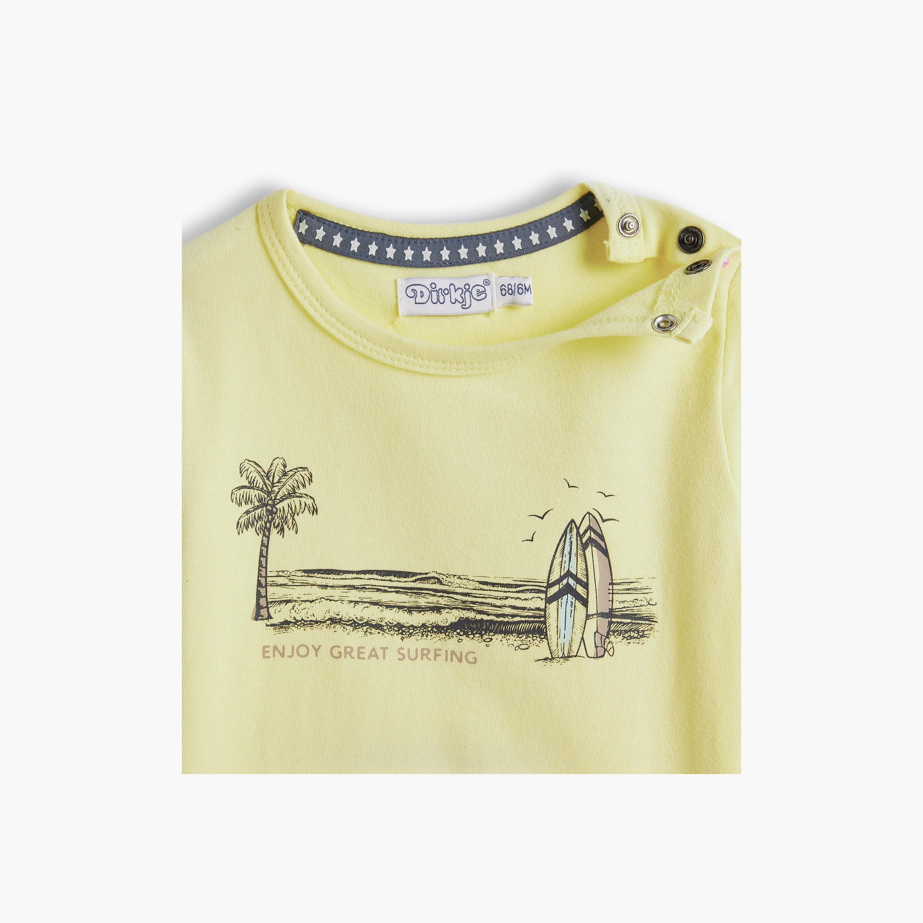 Dirkje 2-Piece Printed Short Sleeves T-Shirt with Shorts-boys-clothing-setsandcoords-image-3