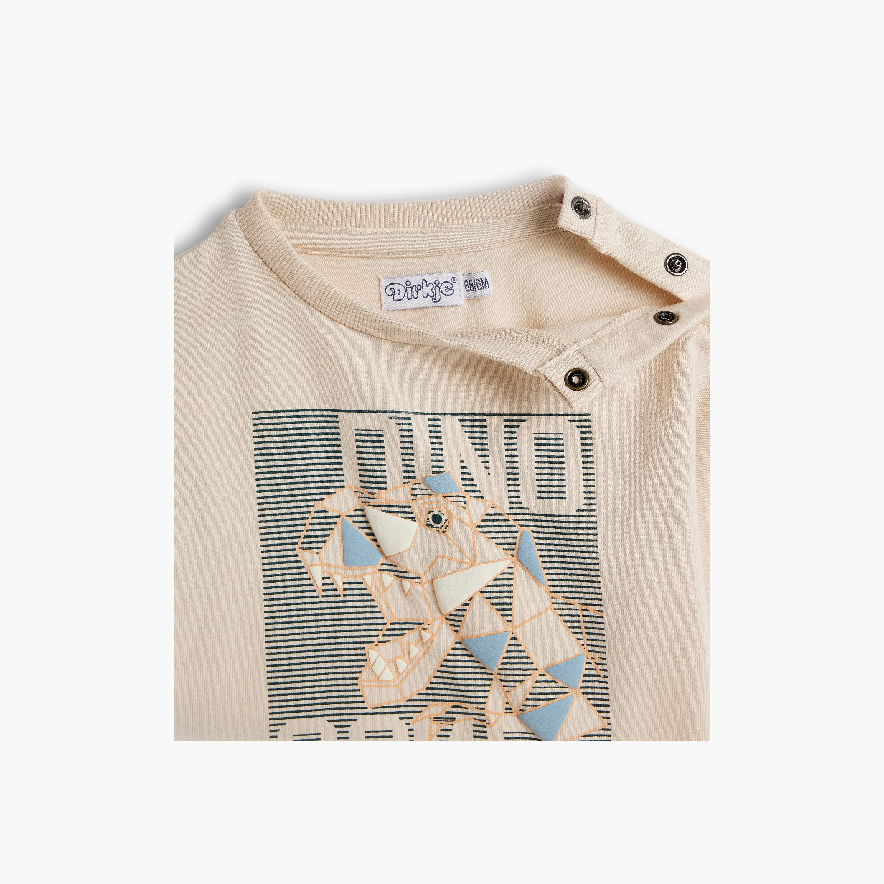 تي شيرت مطبوع بأكمام قصيرة مع بنطال ركض قطعتين من ديركجي-baby-boys-clothing-setsandcoords-image-3