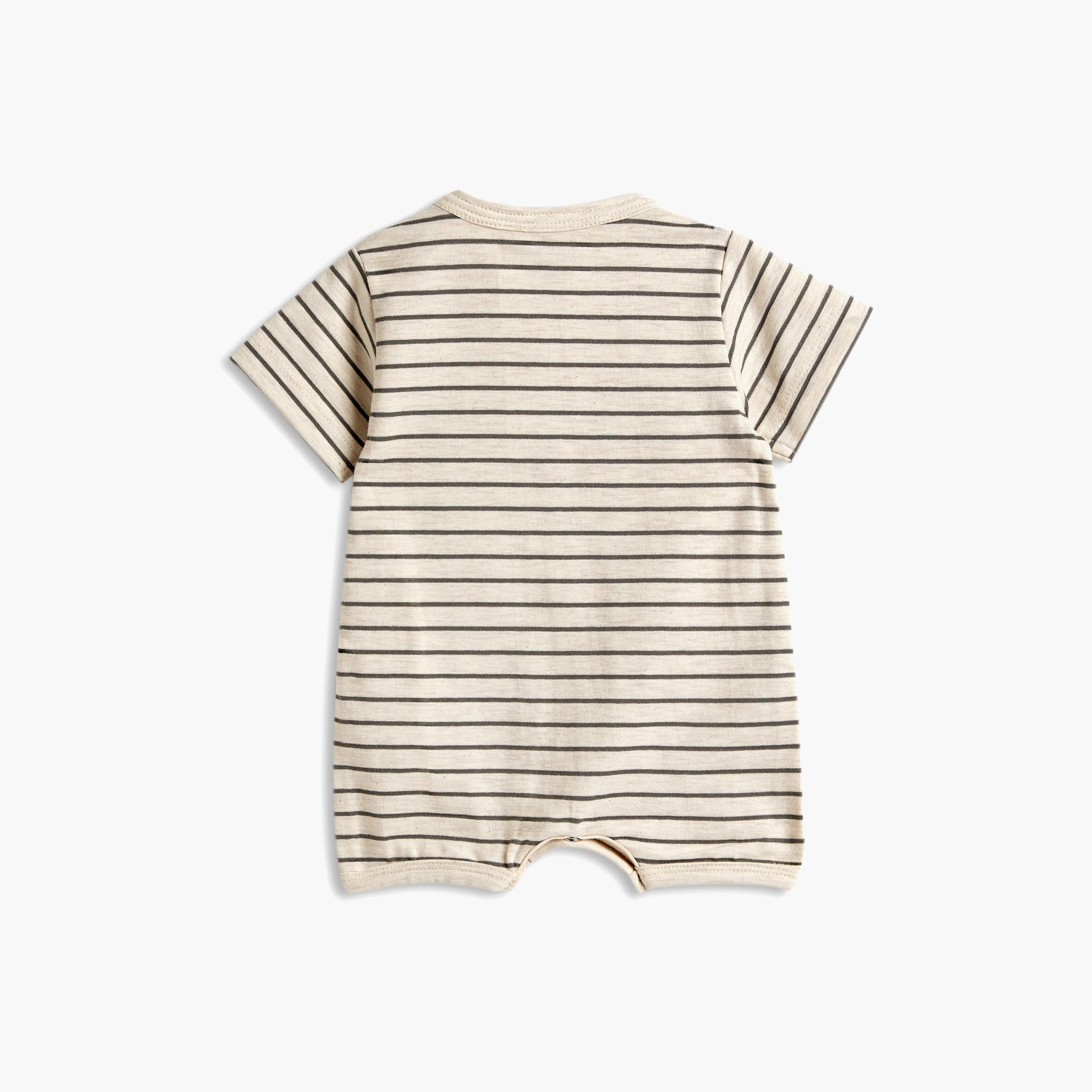 Dirkje Striped Short Sleeves Bodysuit-baby-boys-clothing-bodysuits-image-2