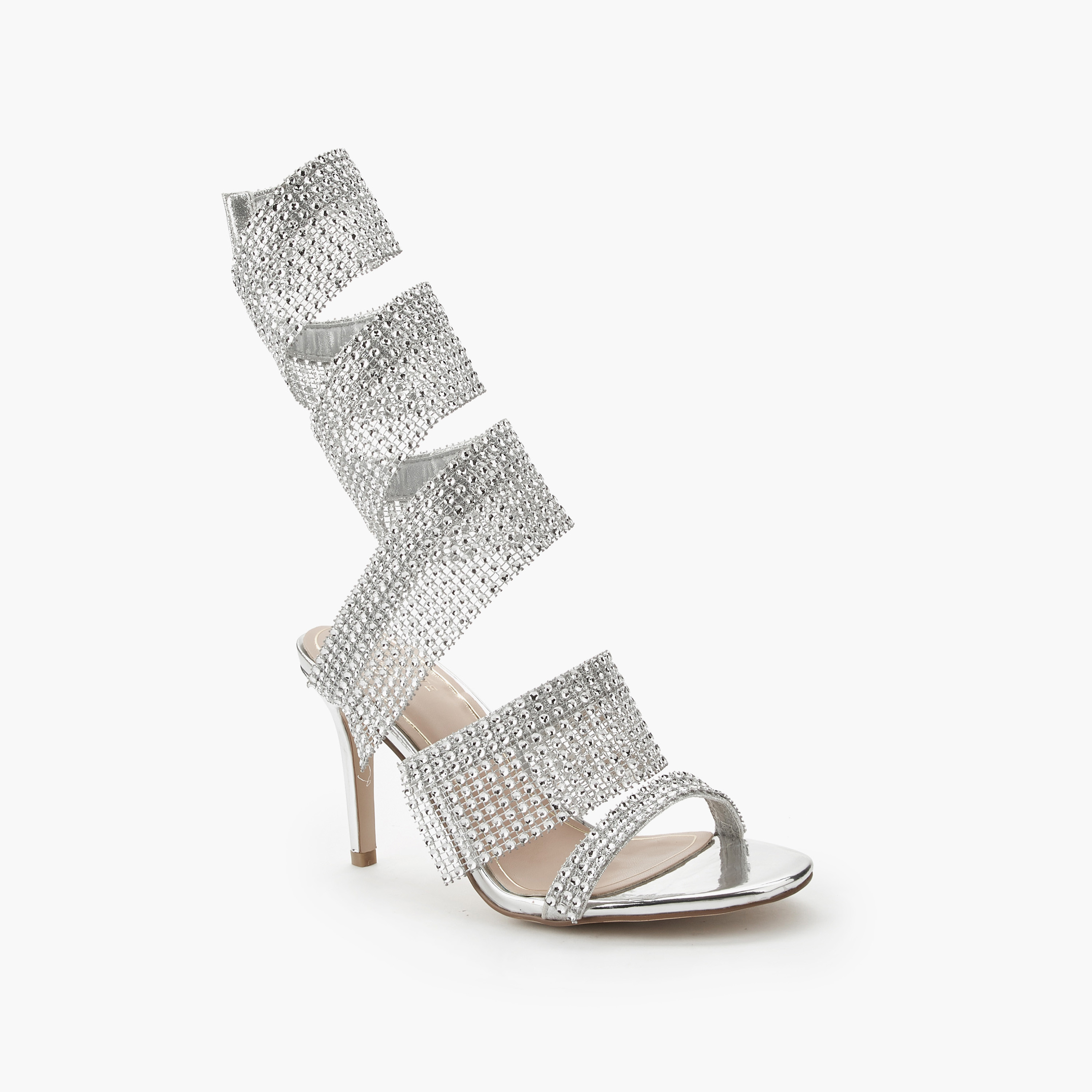 Celeste Women Studded Strap Detail Sandals-women-shoes-sandals-heeled-image-2