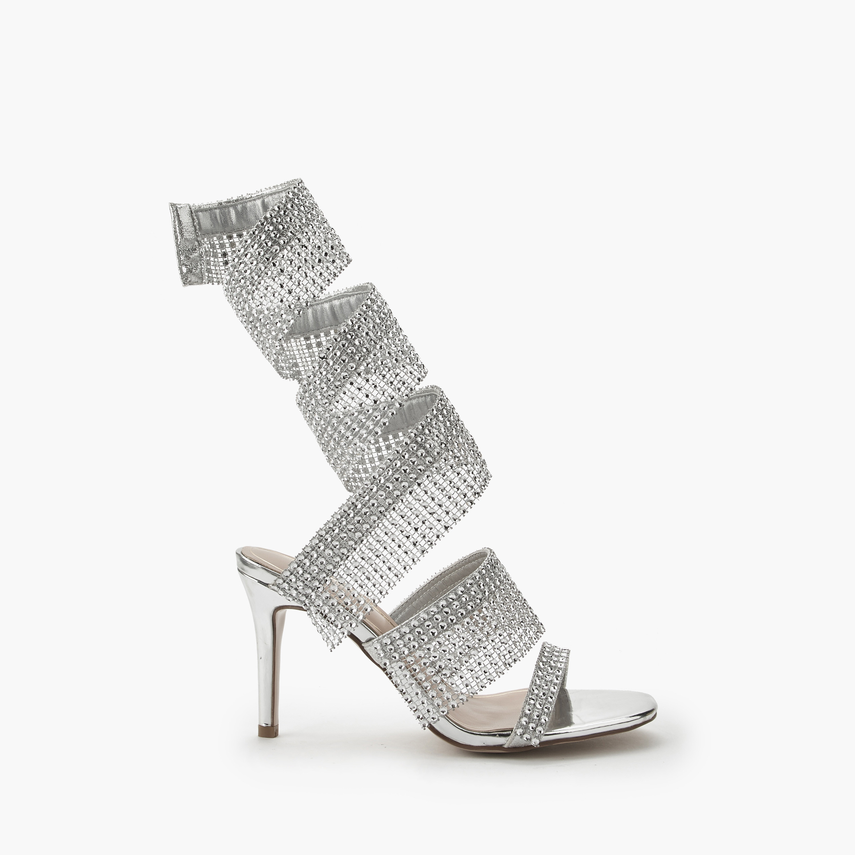 Celeste Women Studded Strap Detail Sandals-women-shoes-sandals-heeled-image-6