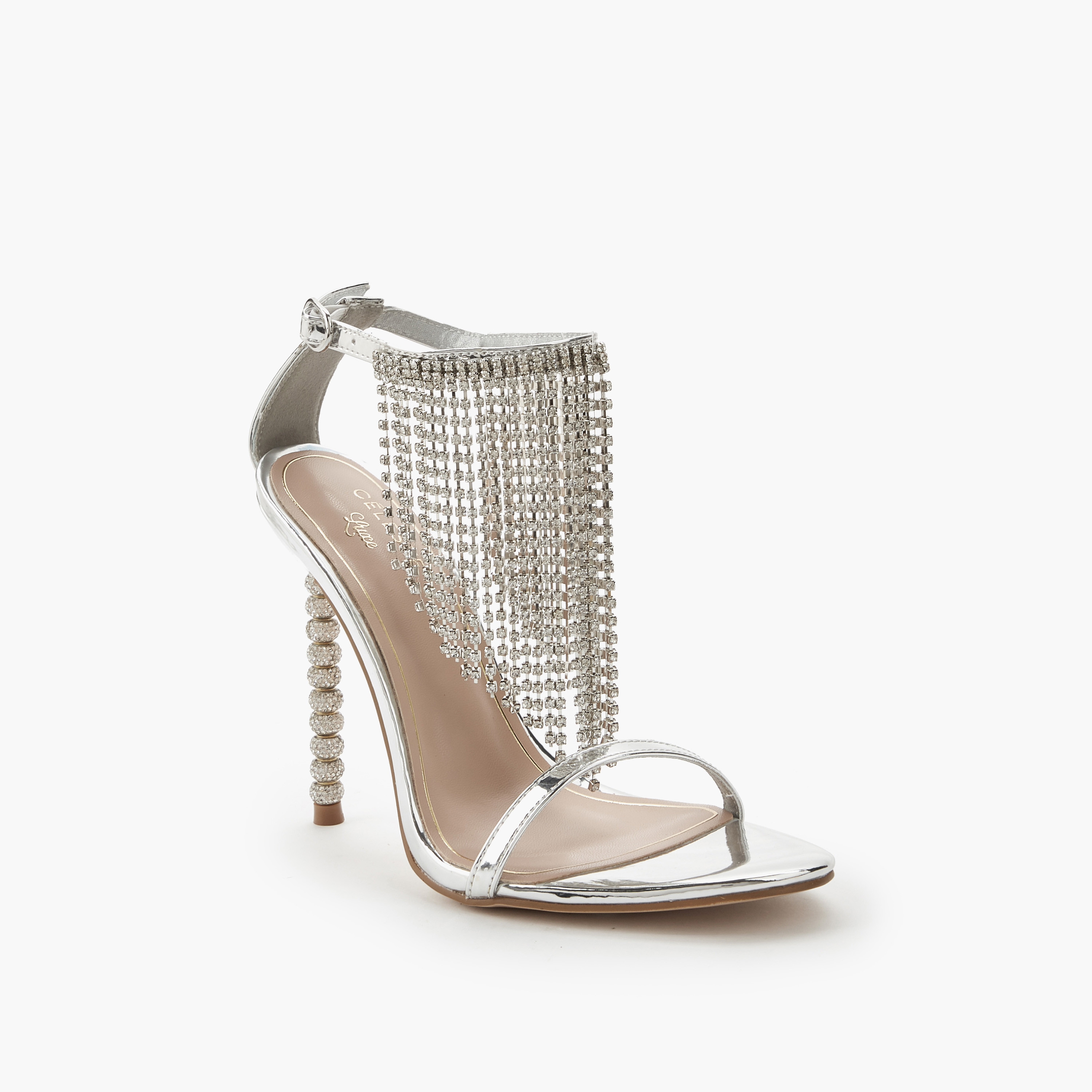صندل نسائي بحزام كاحل مزين من سيليست-women-shoes-sandals-heeled-image-3