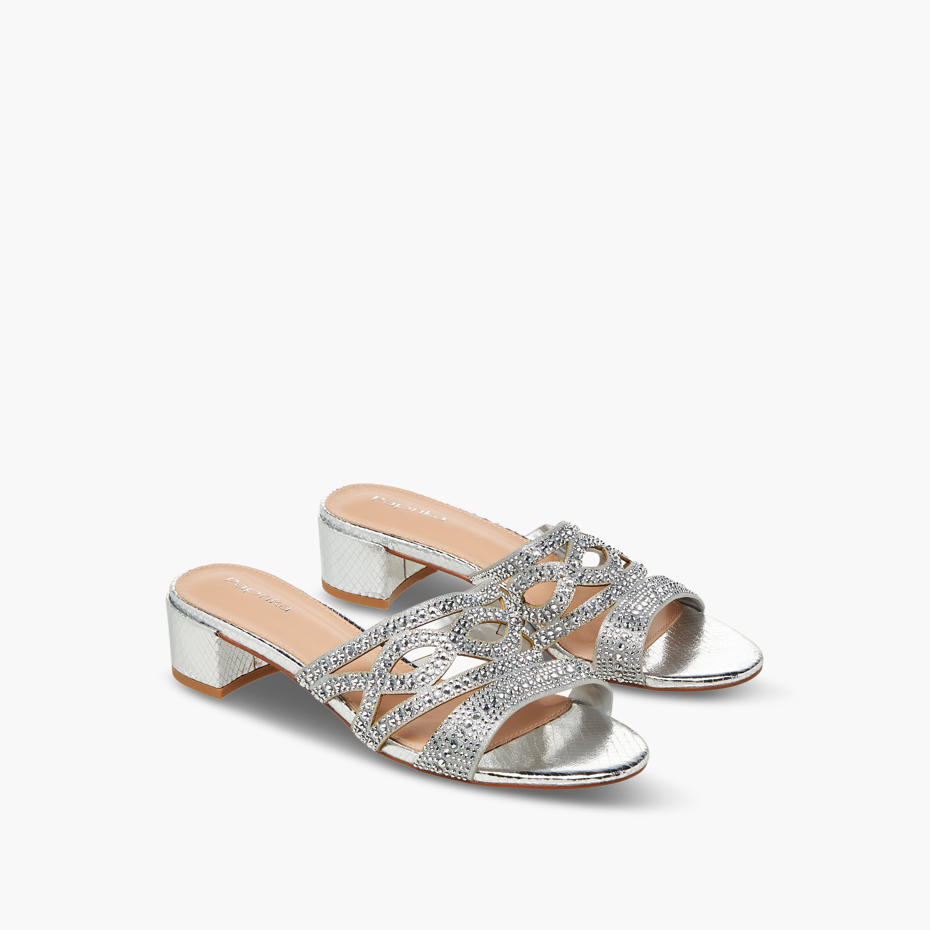 Paprika Women Embellished Slip-On Block Heel Sandals-women-shoes-sandals-heeled-image-1