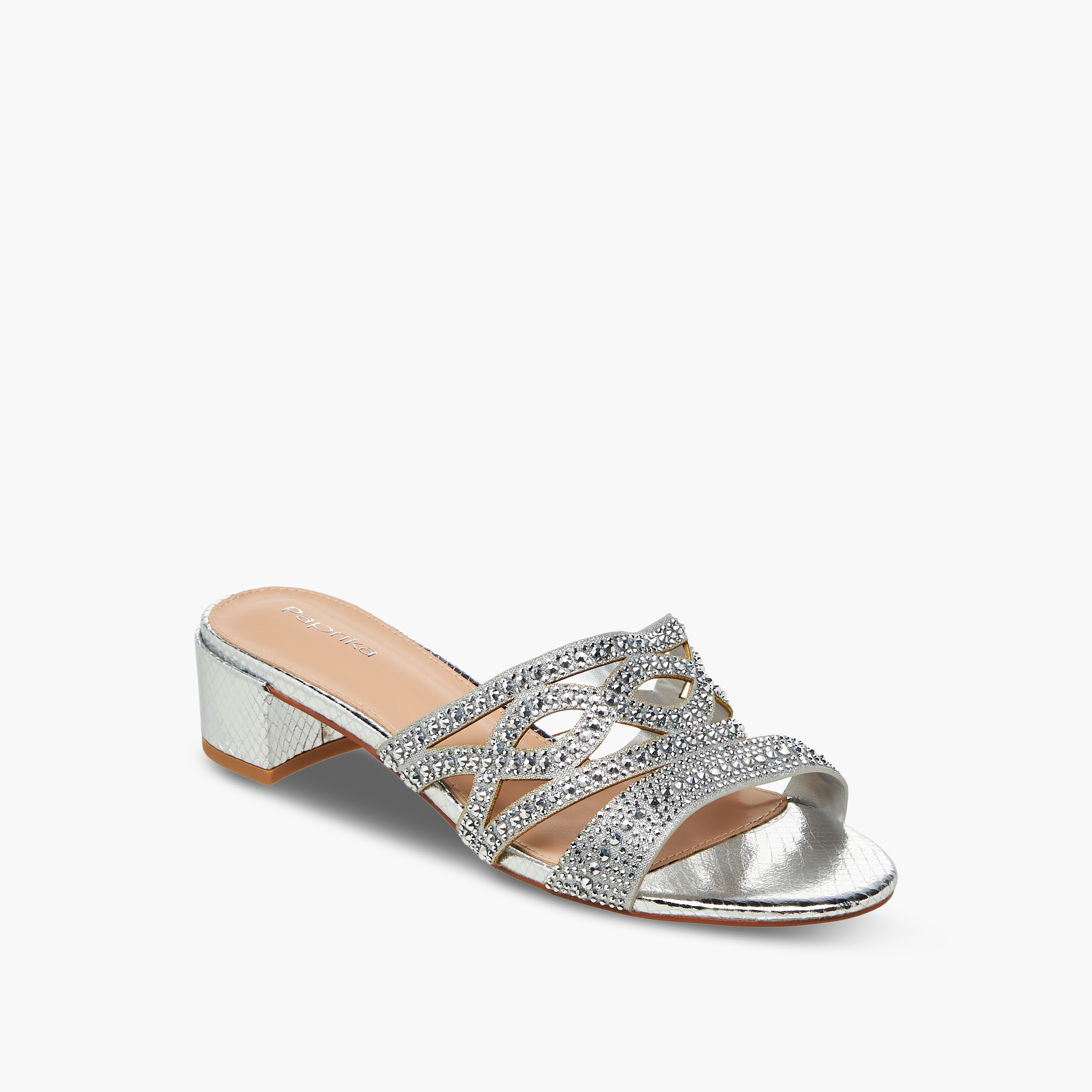 Paprika Women Embellished Slip-On Block Heel Sandals-women-shoes-sandals-heeled-image-2