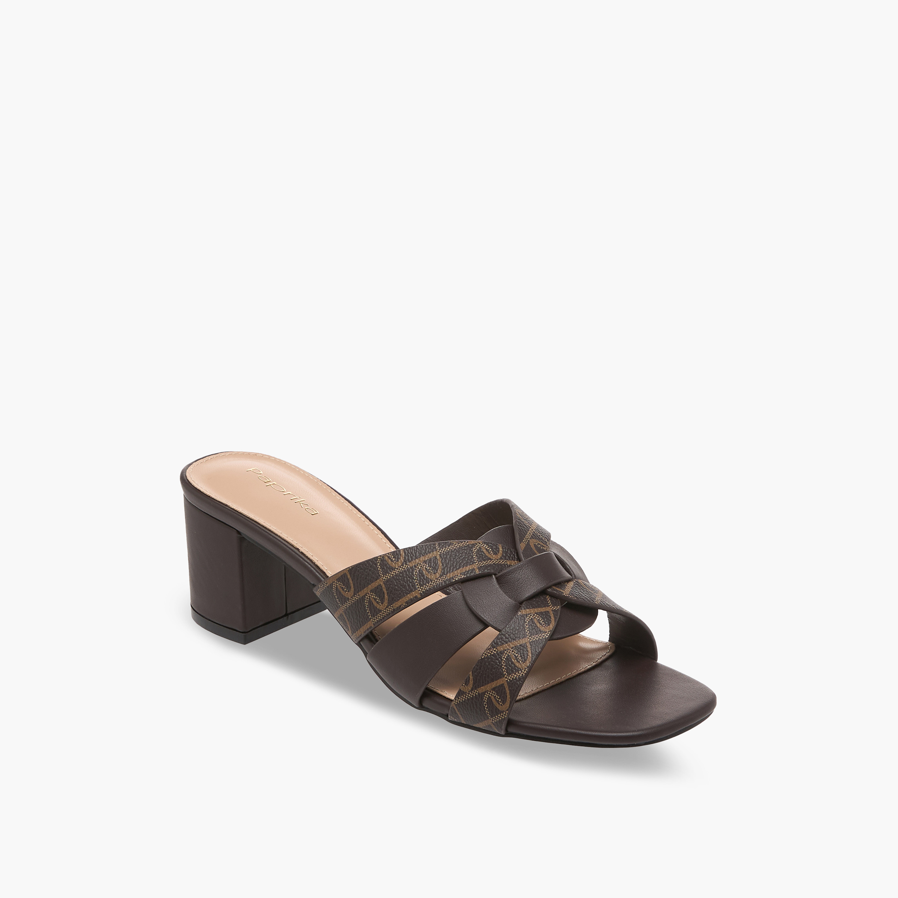 Paprika Women Printed Block Heel Slip-On Sandals-women-shoes-sandals-heeled-image-2