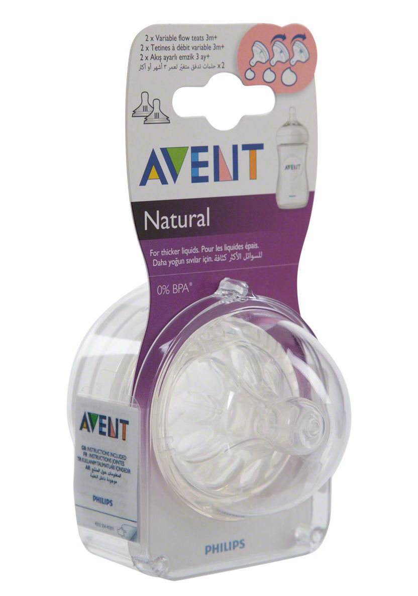 Philips Avent Natural Teats - Pack of 2-Bottles and Teats-image-1