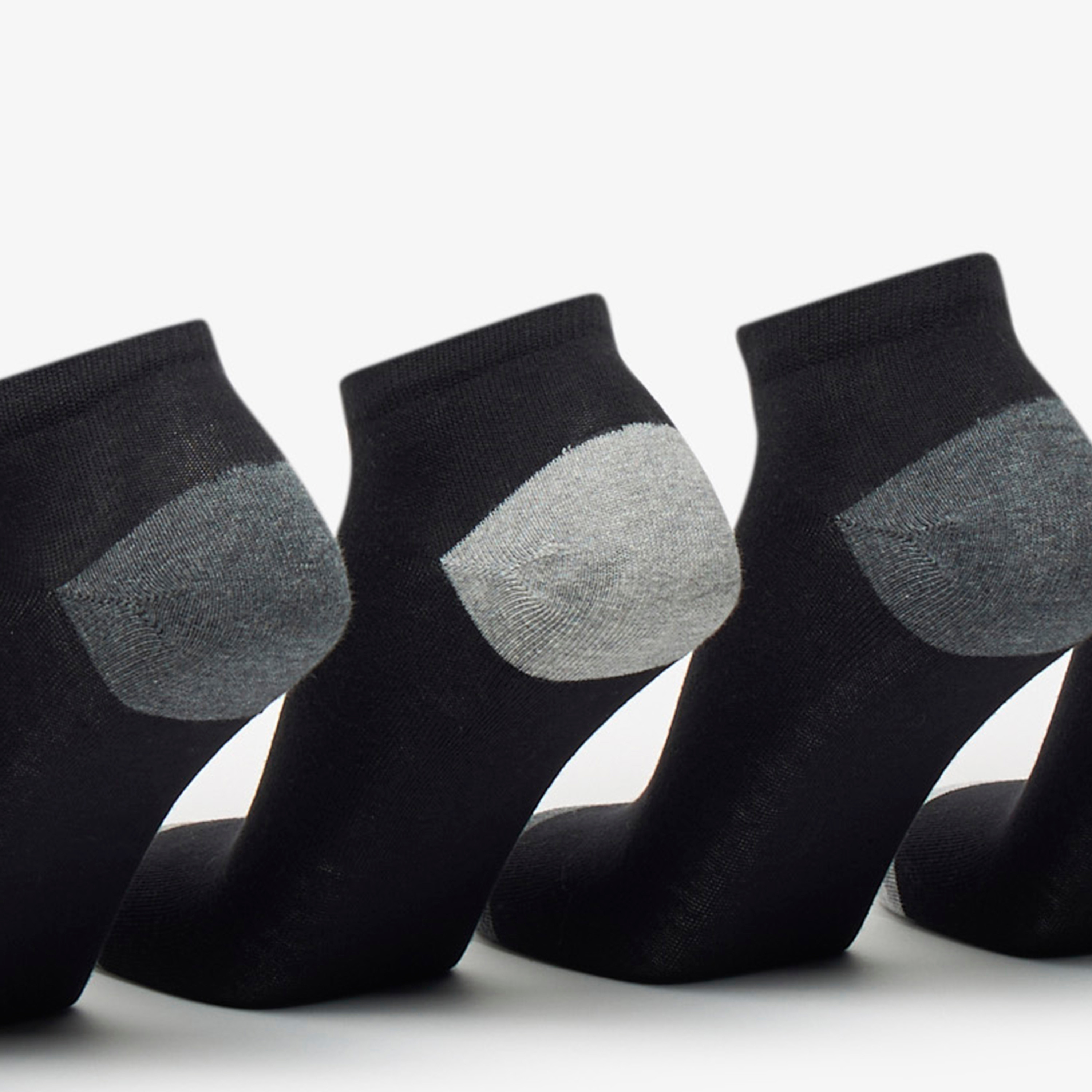 جوارب سادة بطول الكاحل من دوتشيني - طقم من 5 أزواج-men-socks-image-2