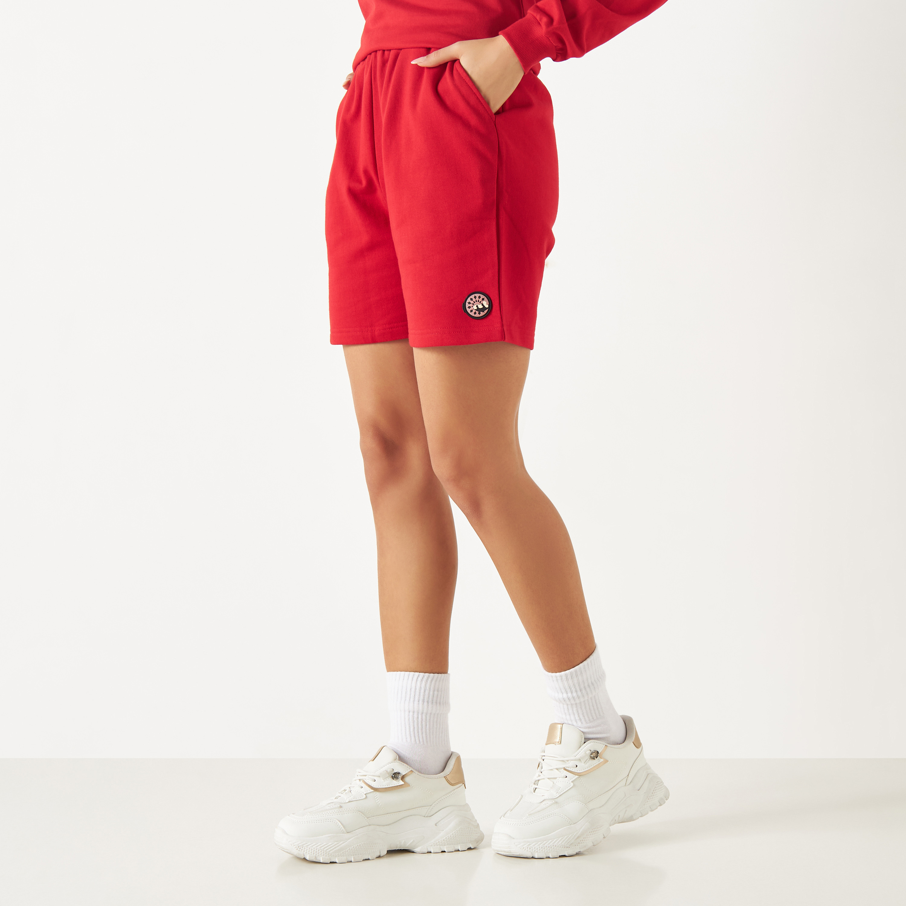 شورتات من بنجولين نبولي باللون الرمادي-women-clothing-bottoms-shorts-image-16