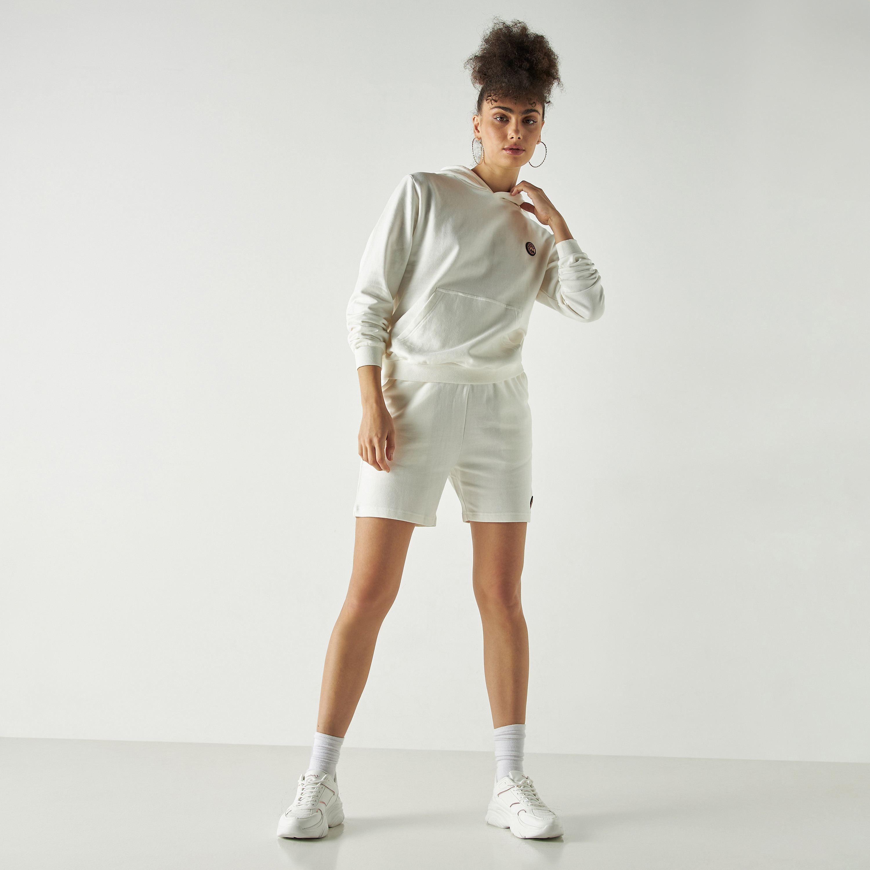شورتات من بنجولين نبولي باللون الرمادي-women-clothing-bottoms-shorts-image-13