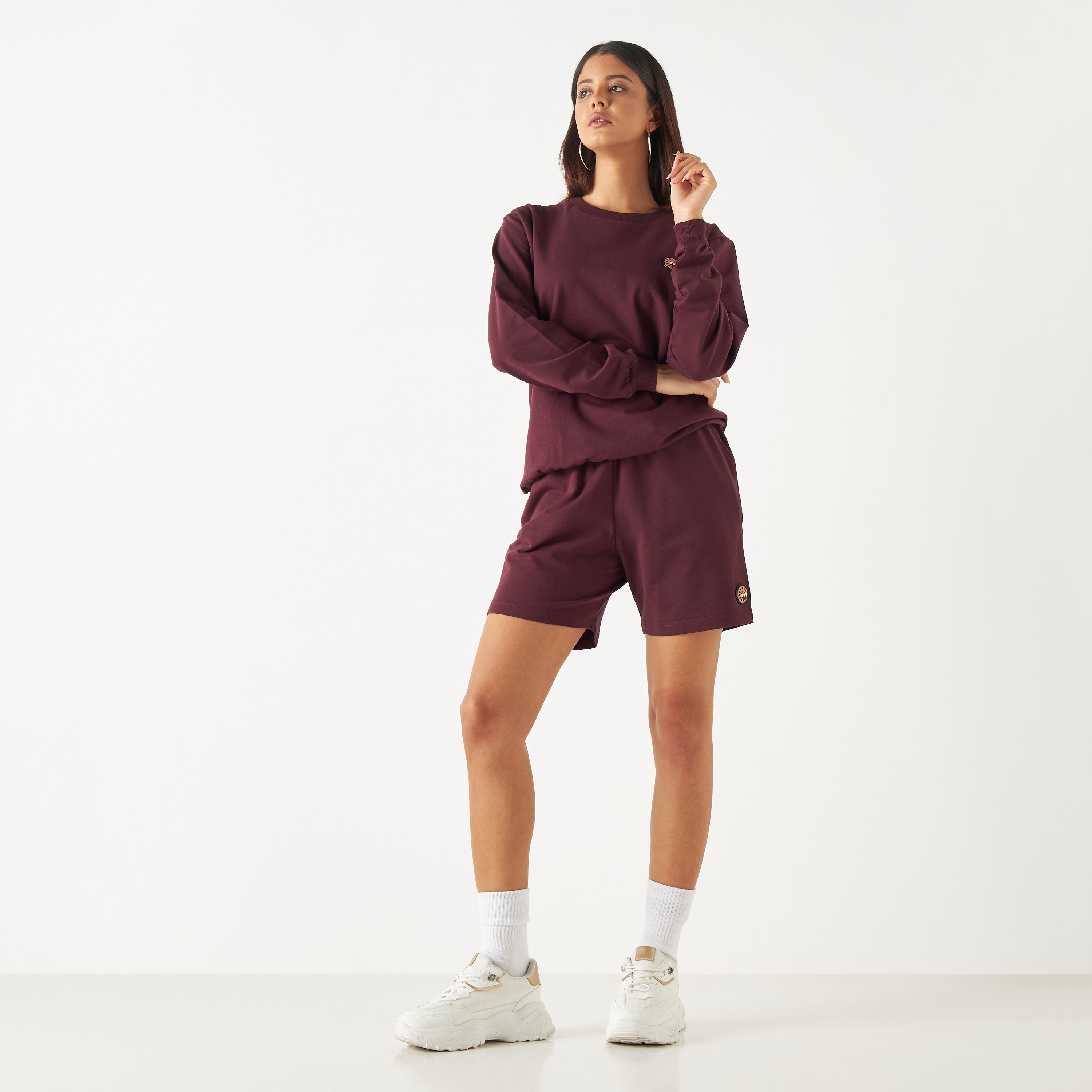 Pangolin Red StrataTech Shorts-women-clothing-bottoms-shorts-image-2
