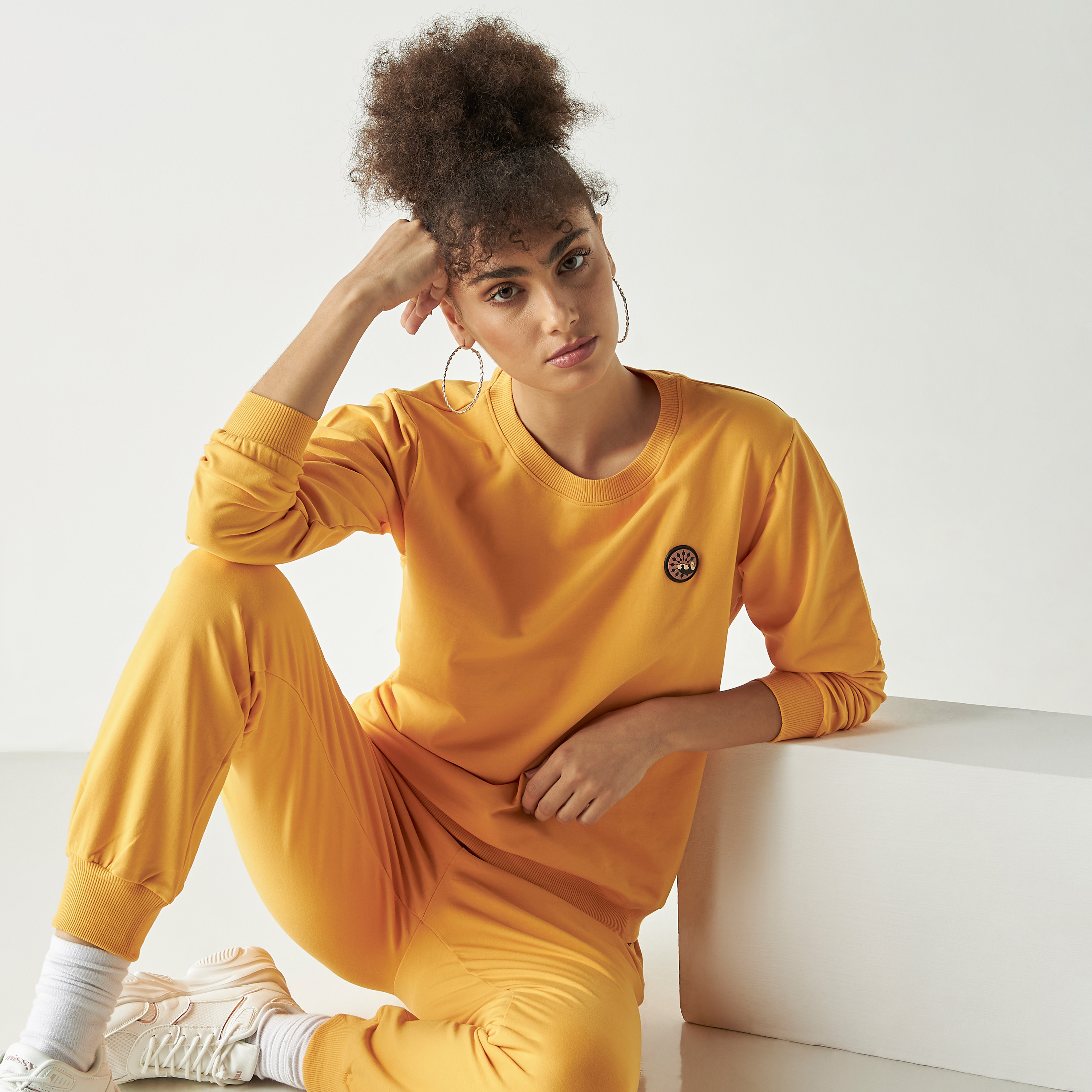 Pangolin Yellow StrataTech Sweatshirt-women-winterwear-hoodiesandsweatshirts-sweatshirts-image-1