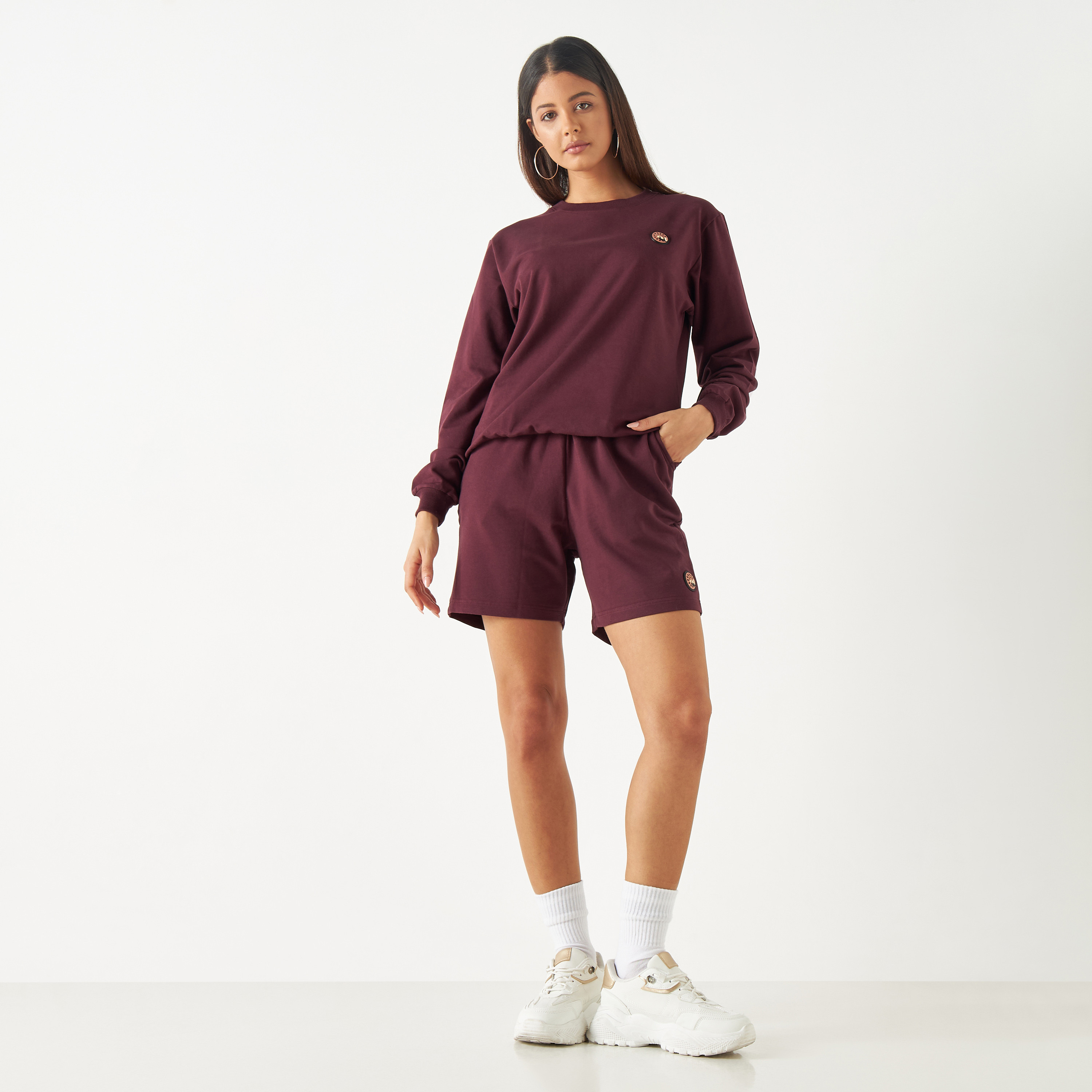 سويت شرت من بنجولين ستراتاتيك باللون الأصفر-women-winterwear-hoodiesandsweatshirts-sweatshirts-image-4