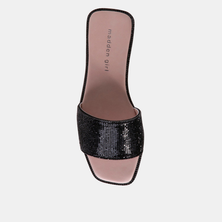 Steve Madden Women's Embellished Slip-On Slides