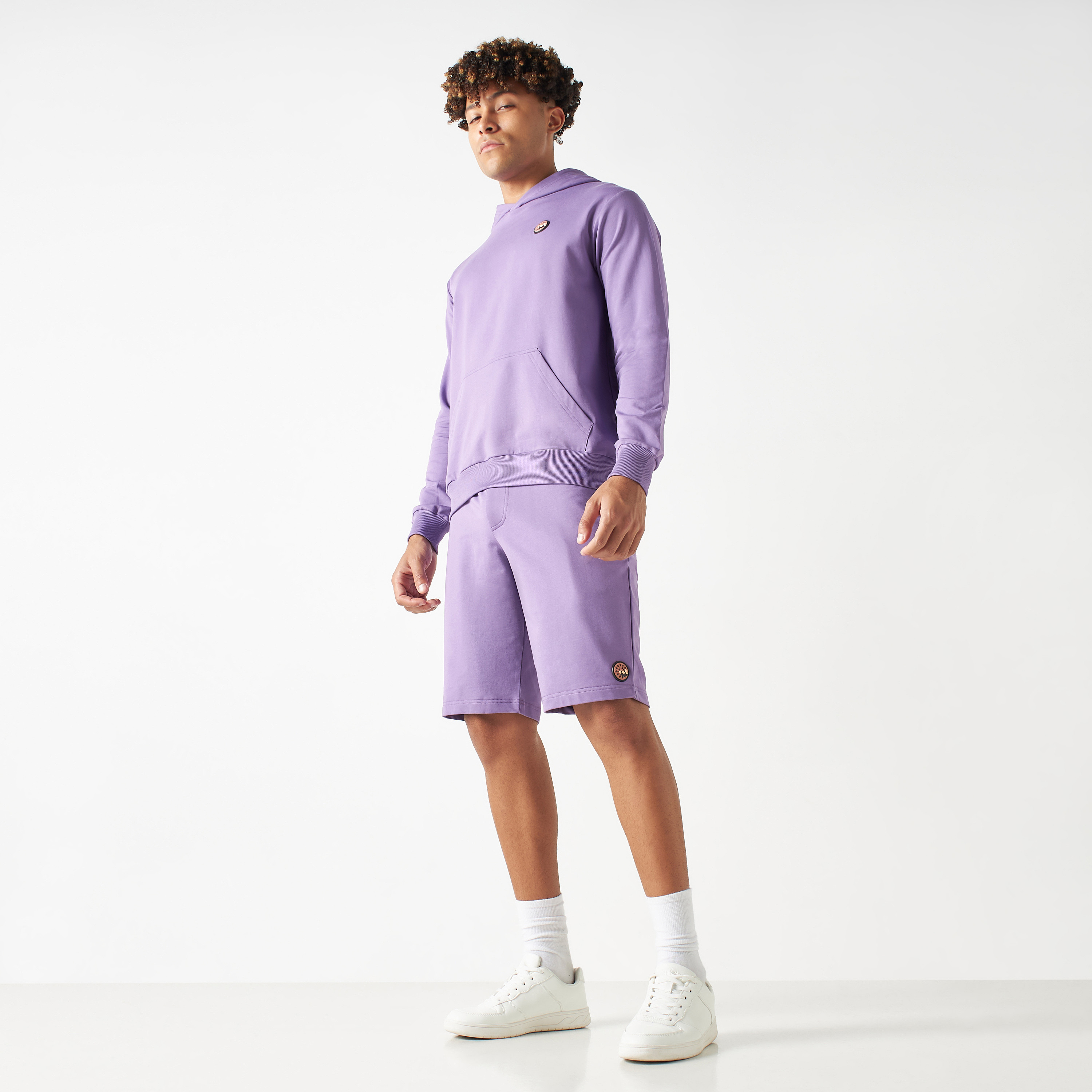 بدلة رياضية من شورتات وهودي كو-اوردز من بنجولين ستراتاتيك بلون وردي-men-clothing-coordsets-image-12