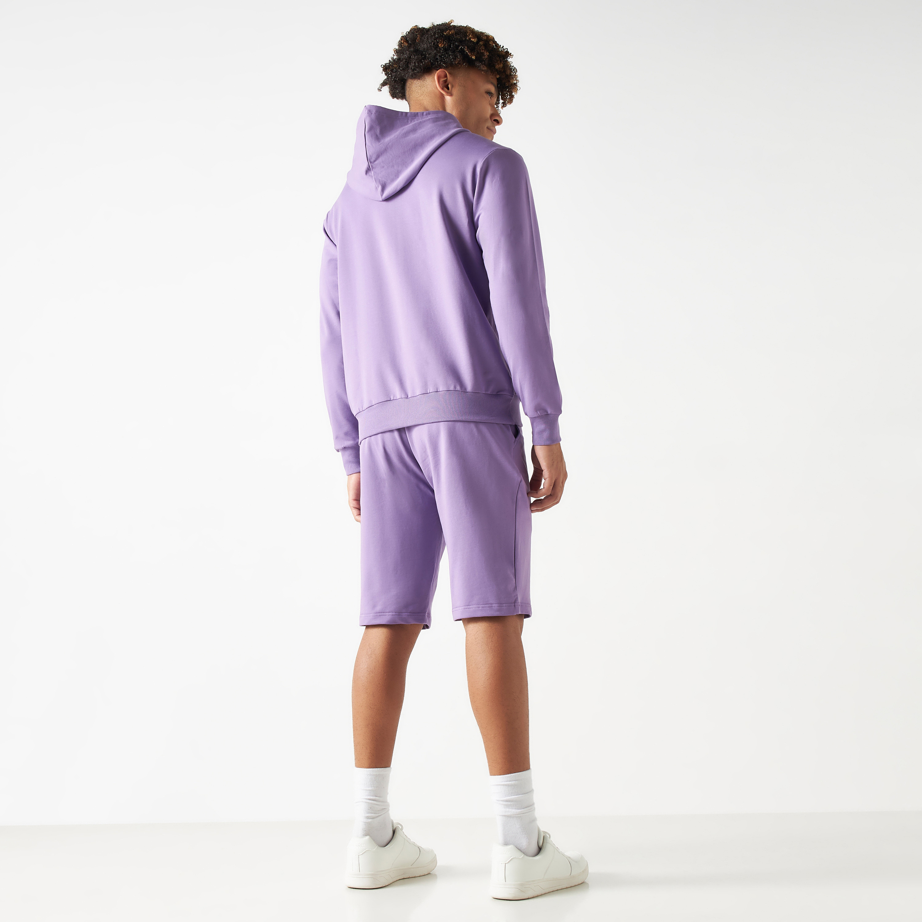 بدلة رياضية من شورتات وهودي كو-اوردز من بنجولين ستراتاتيك بلون وردي-men-clothing-coordsets-image-16