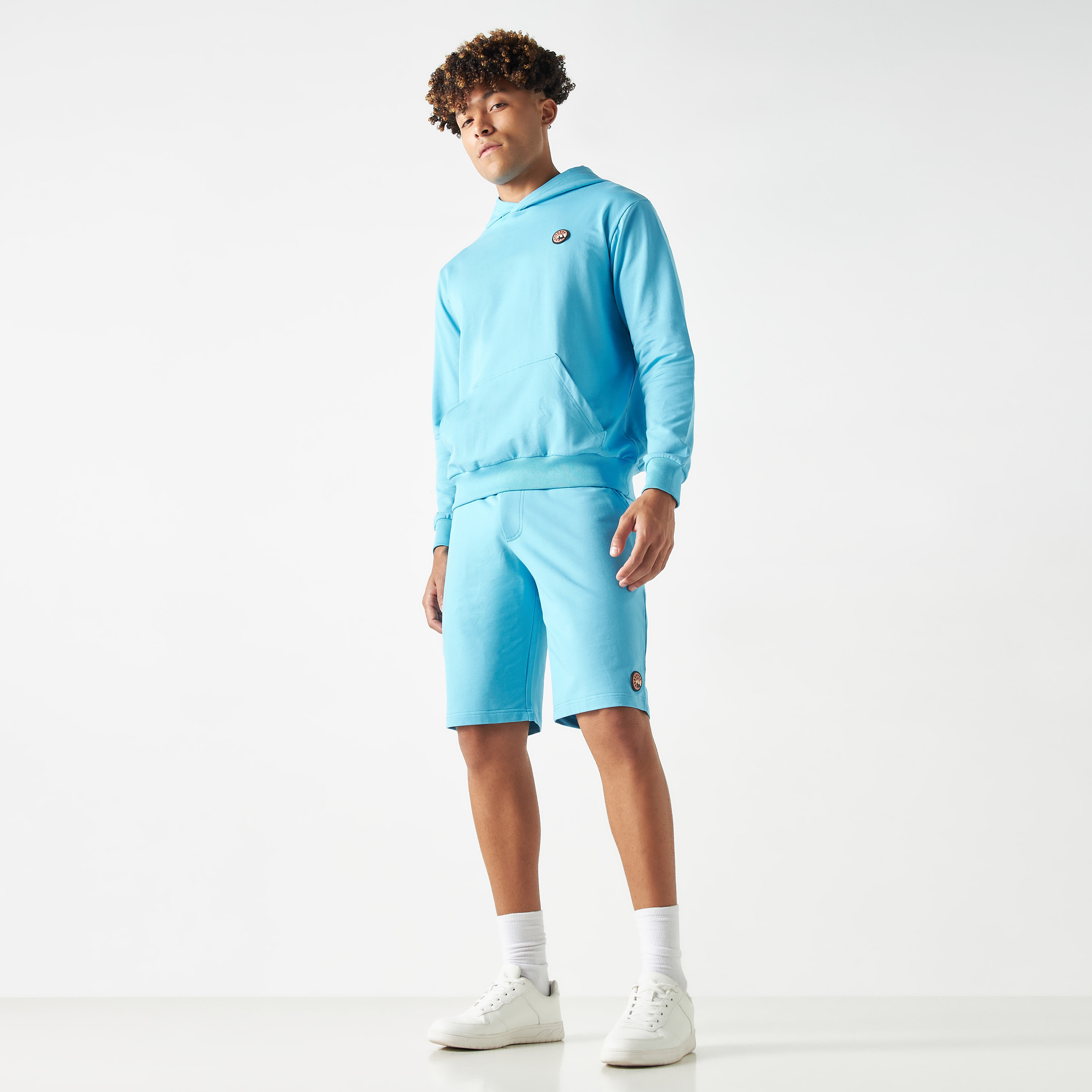 بدلة رياضية من شورتات وهودي كو-اوردز من بنجولين ستراتاتيك بلون وردي-men-clothing-coordsets-image-24
