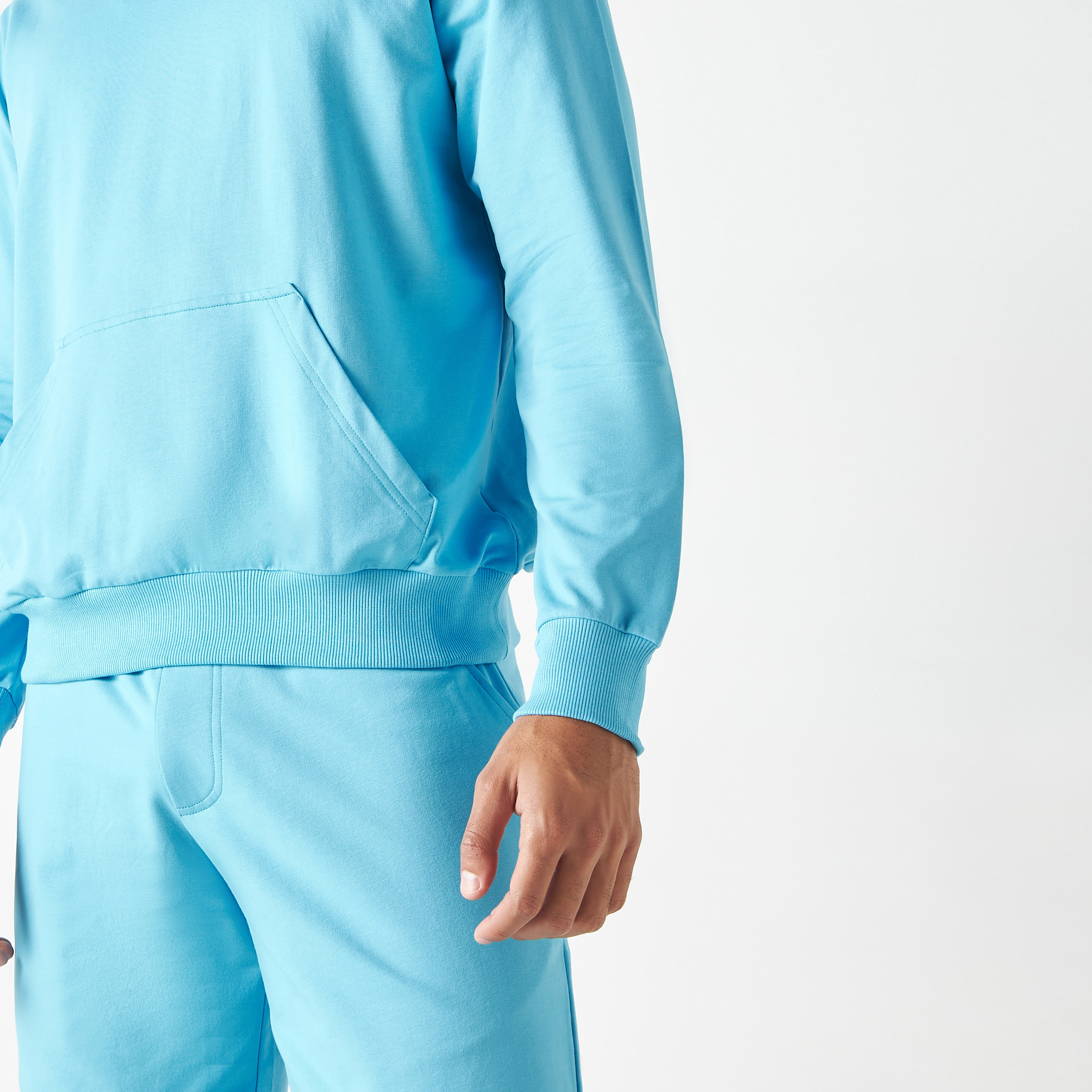 بدلة رياضية من شورتات وهودي كو-اوردز من بنجولين ستراتاتيك بلون وردي-men-clothing-coordsets-image-29