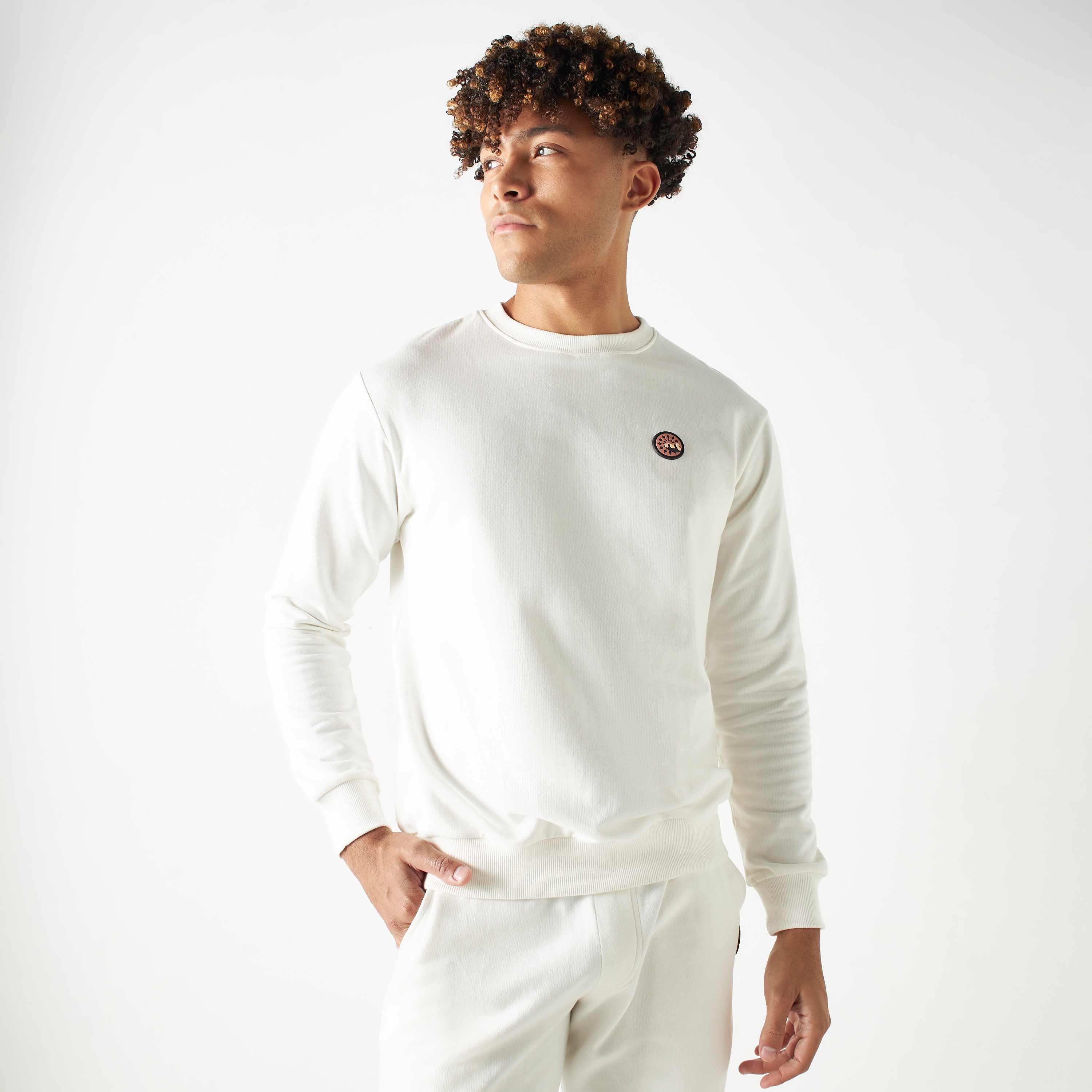 Pangolin White Napoli Sweatshirt and Track Pants Co-Ord-men-clothing-coordsets-image-3