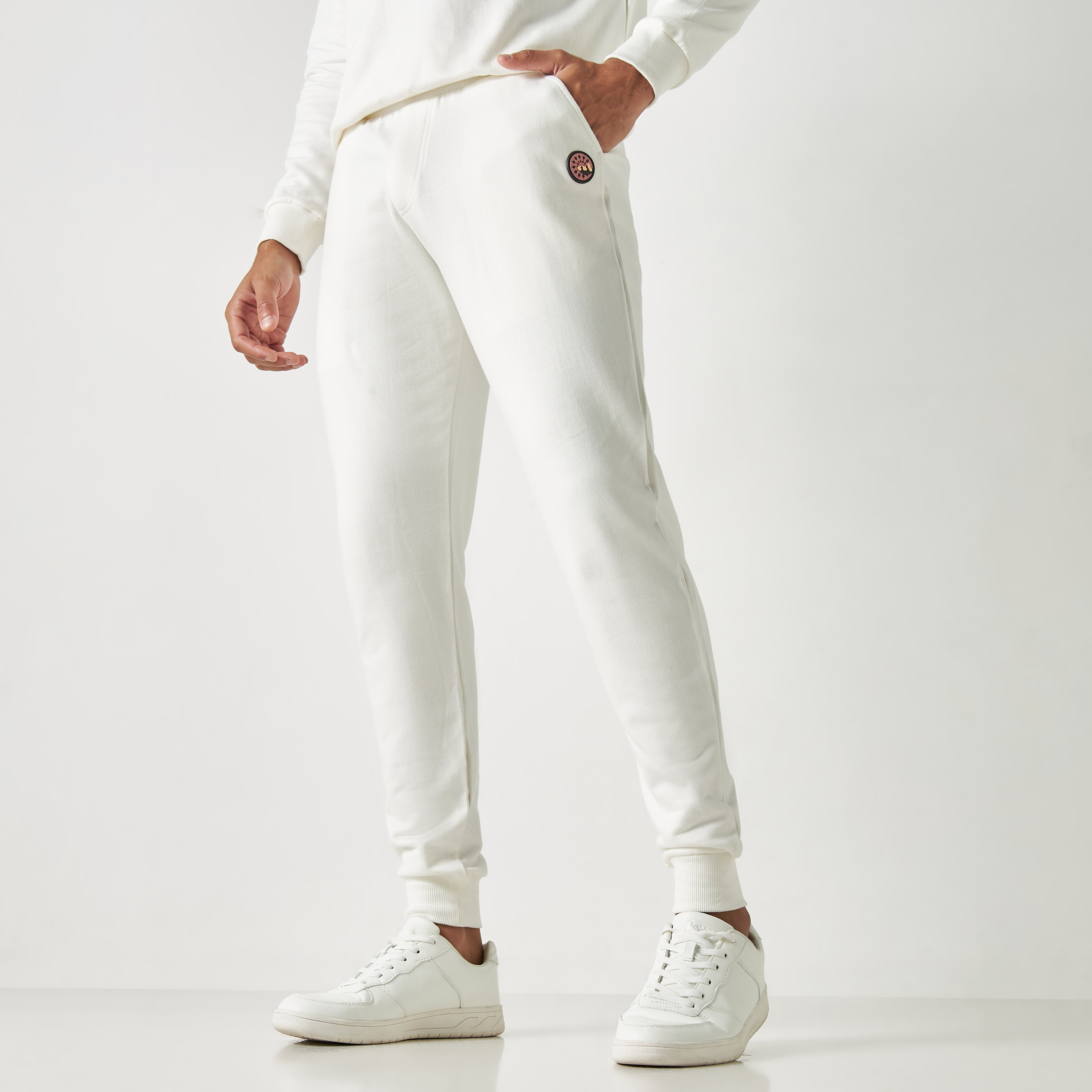 Pangolin White Napoli Sweatshirt and Track Pants Co-Ord-men-clothing-coordsets-image-4