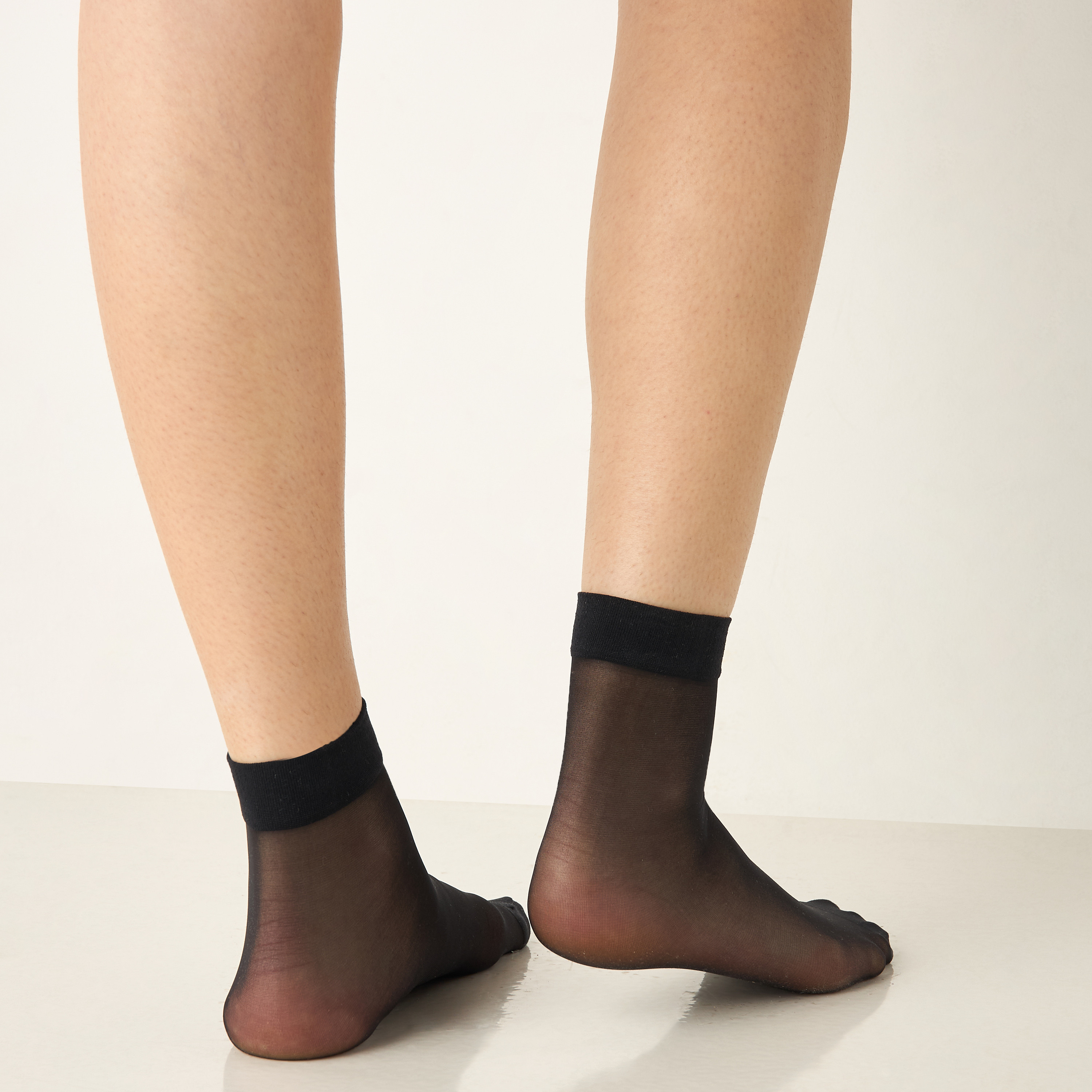 Celeste Solid Crew Length Socks with Elasticated Hem-women-socksandstockings-image-4