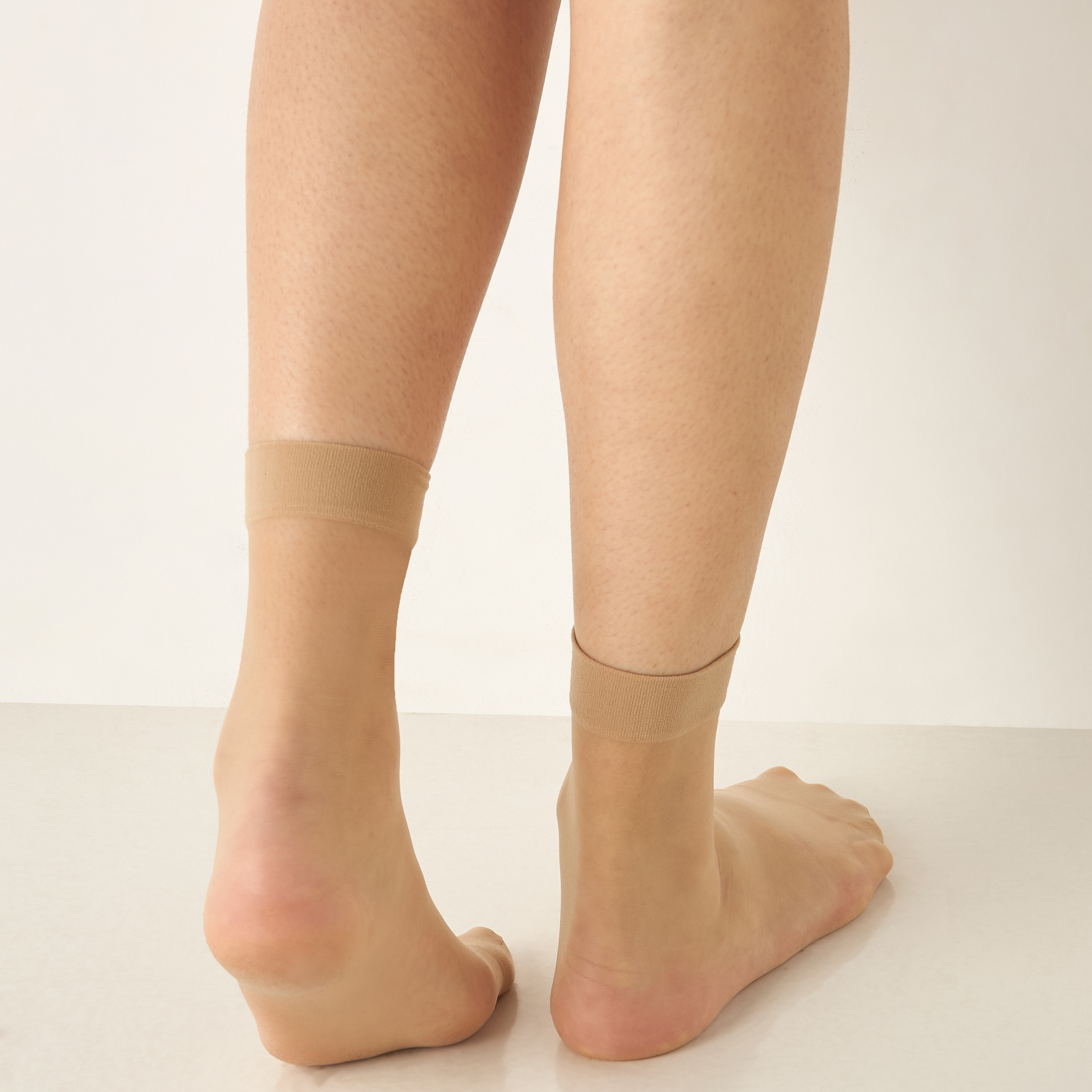 Celeste Solid Crew Length Socks with Elasticated Hem-women-socksandstockings-image-4