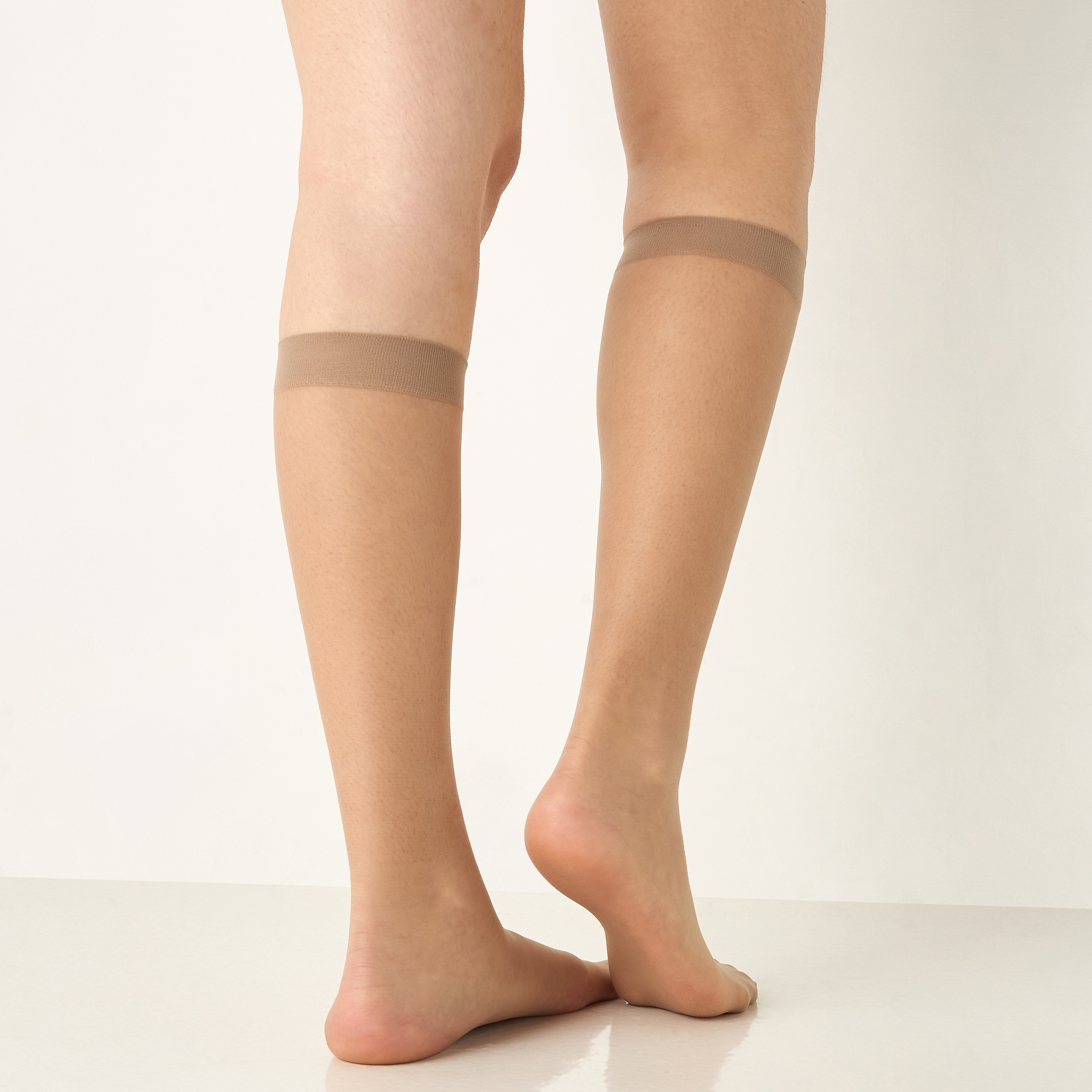 Celeste Solid Crew Length Socks with Elasticated Hem-women-socksandstockings-image-11