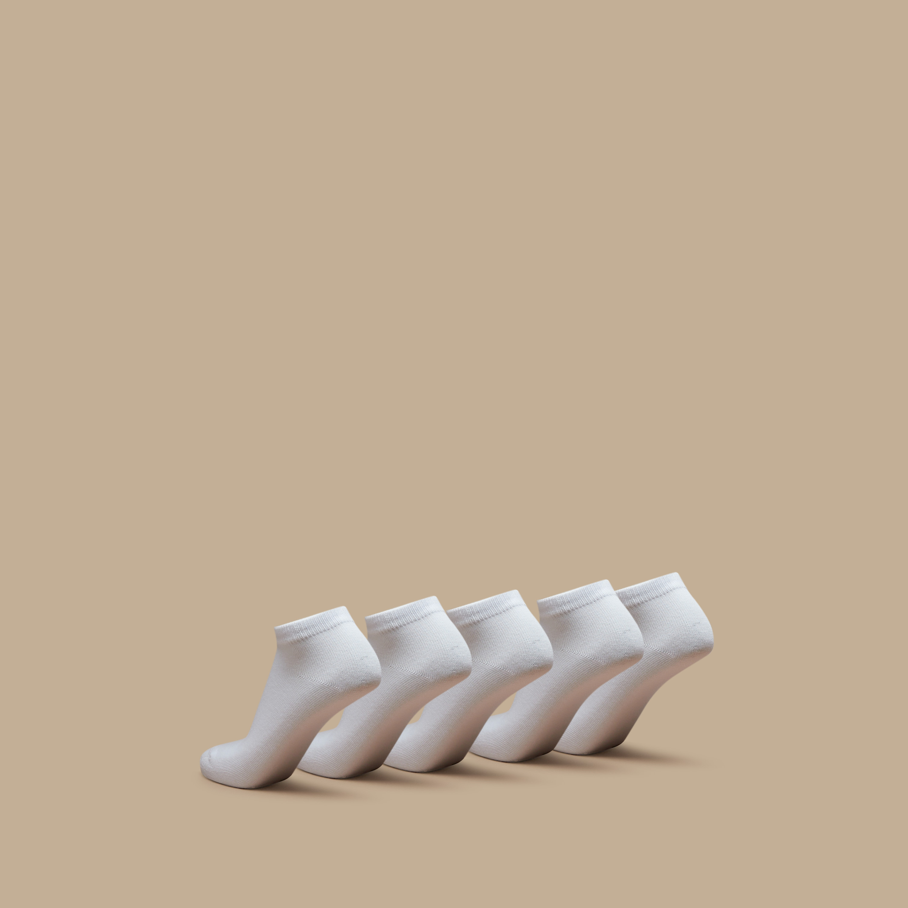 جوارب بطول الكاحل سادة - طقم من 5-girls-accessories-socks-image-1