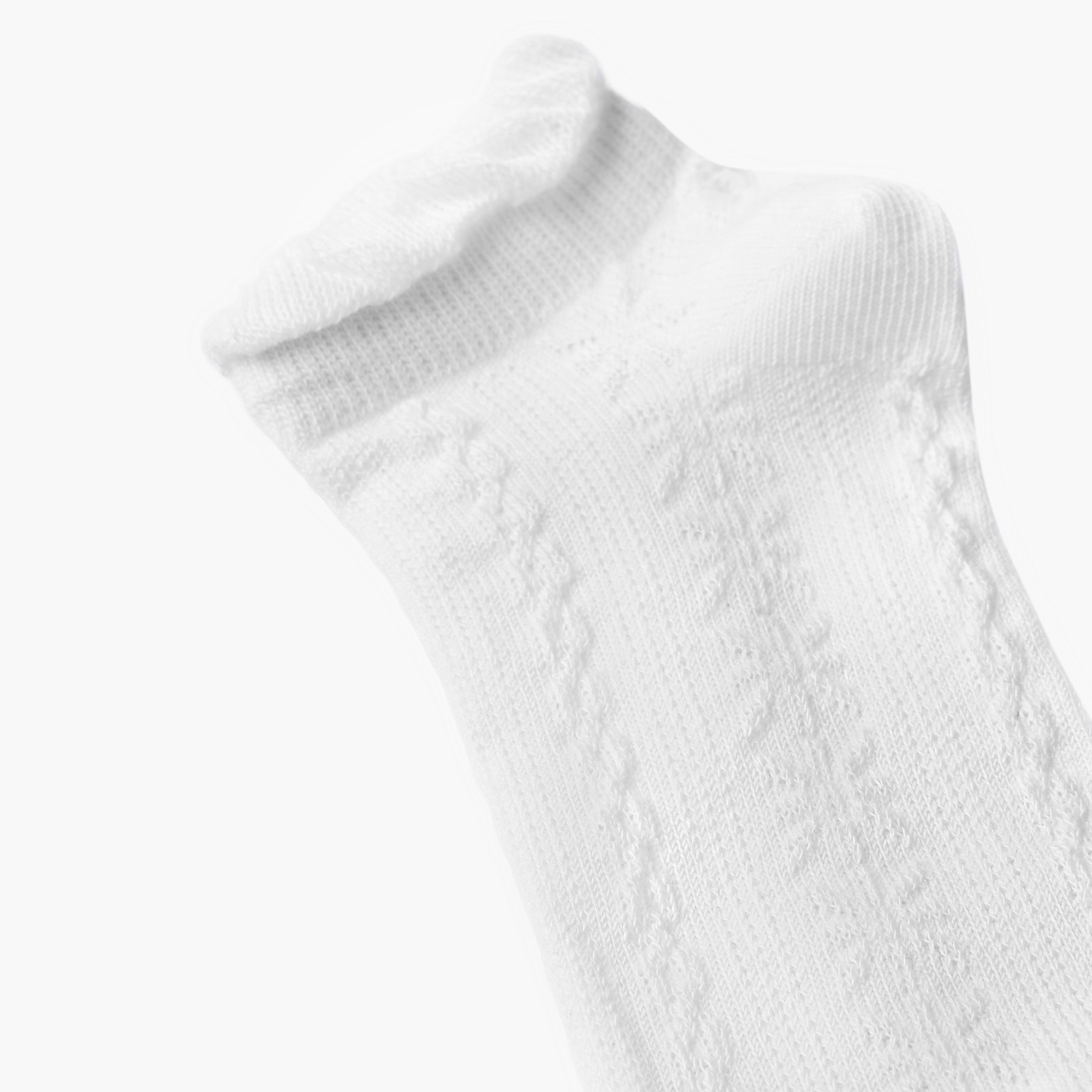 Pack of 5 Juniors Kids Ankle Length Socks-girls-accessories-socks-image-3