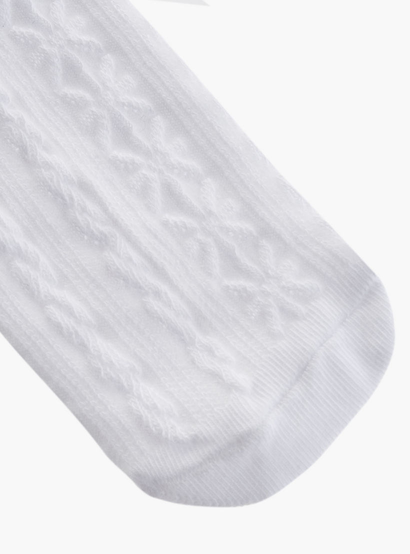 جوارب بارزة الملمس طول الكاحل من جونيورز - طقم من 5 أزواج-girls-accessories-socks-image-3