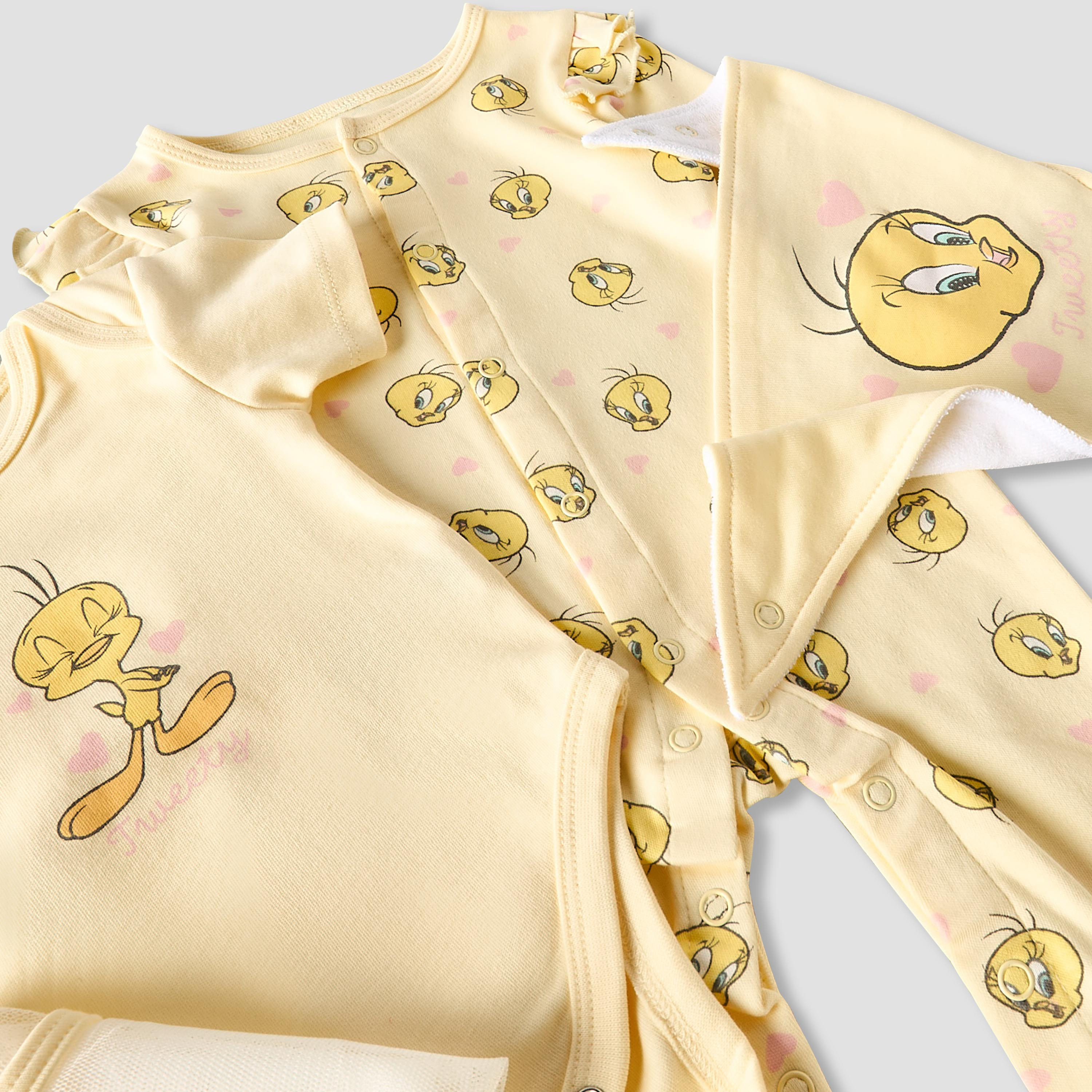 Set of 4 Disney Clothing Gift Set with Tweety Print-baby-girls-clothing-setsandcoords-image-7