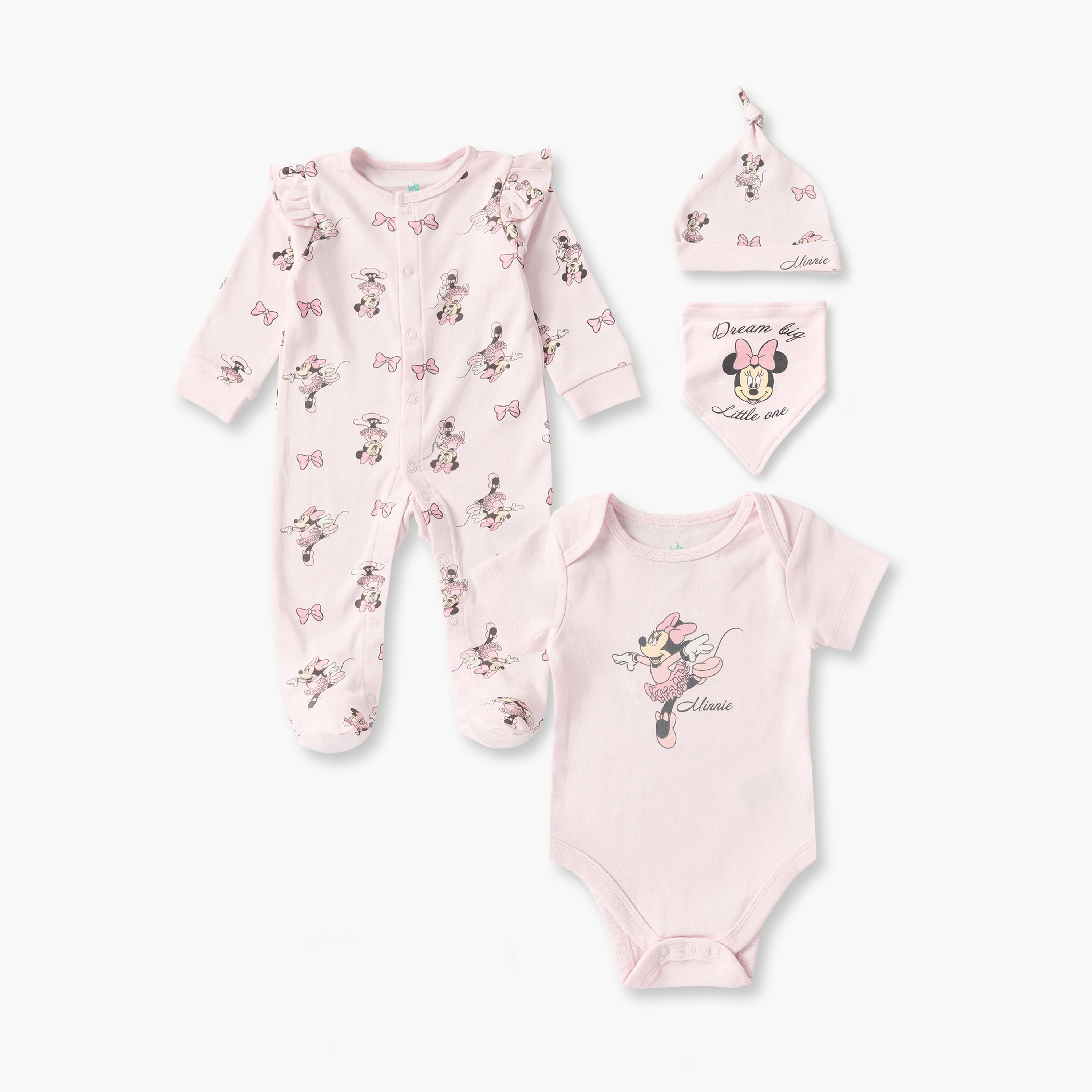 Set of 4 Disney Clothing Gift Set with Minnie Mouse Print-baby-girls-clothing-setsandcoords-image-1