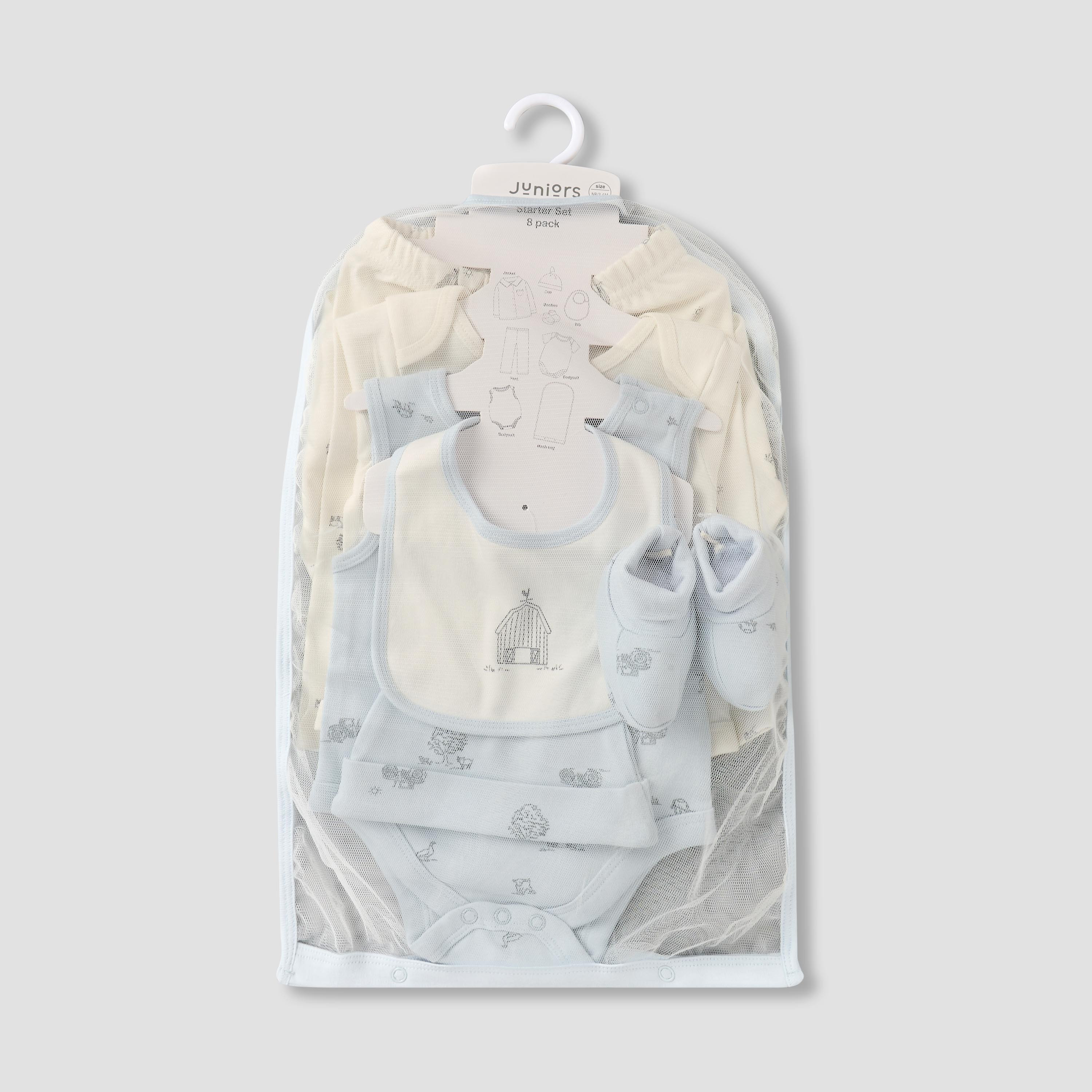 طقم من 8 - طقم هدايا ملابس بطبعات من جونيورز-baby-boys-clothing-setsandcoords-image-1