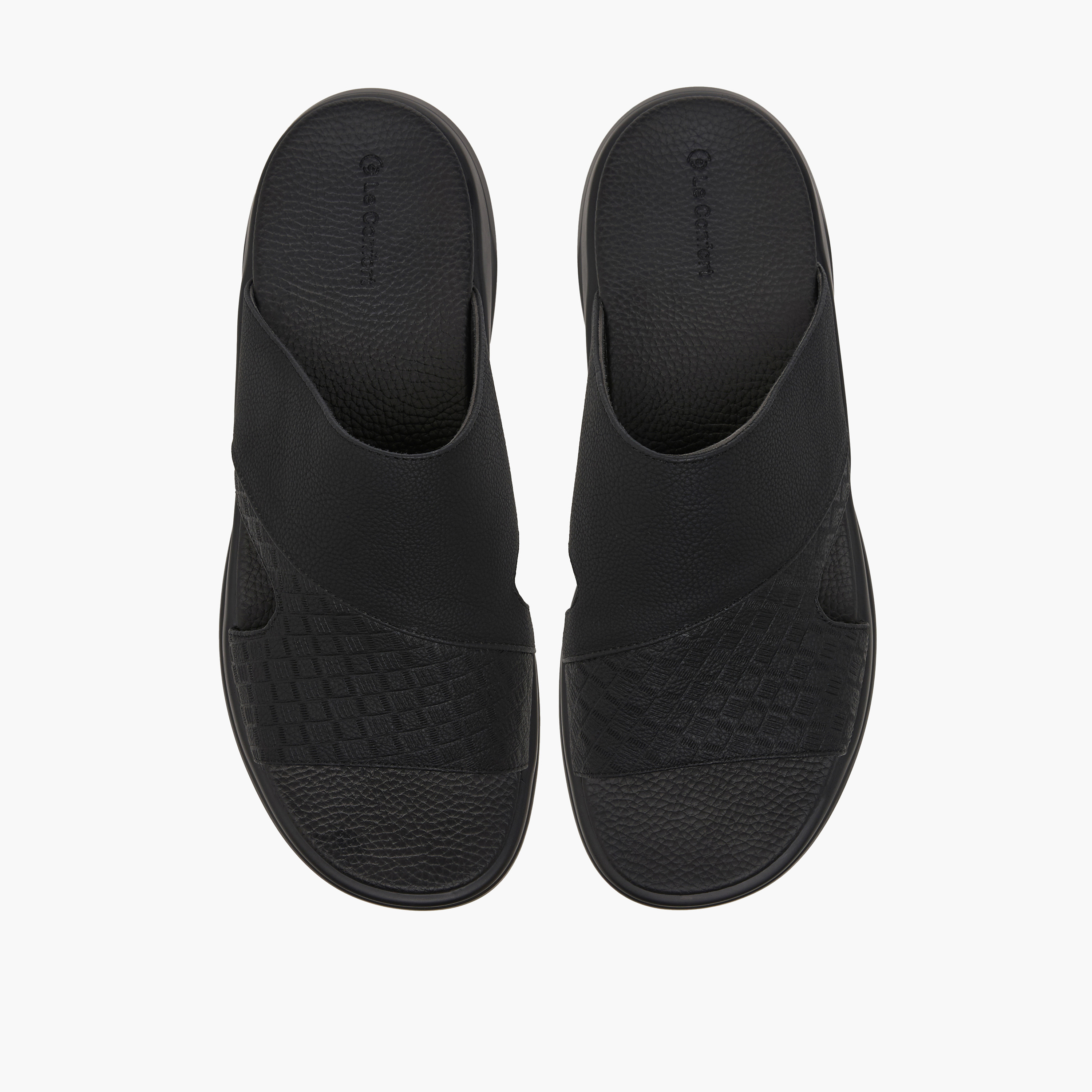 Le Confort Men Textured Comfort Sandals-men-shoes-sandals-image-1