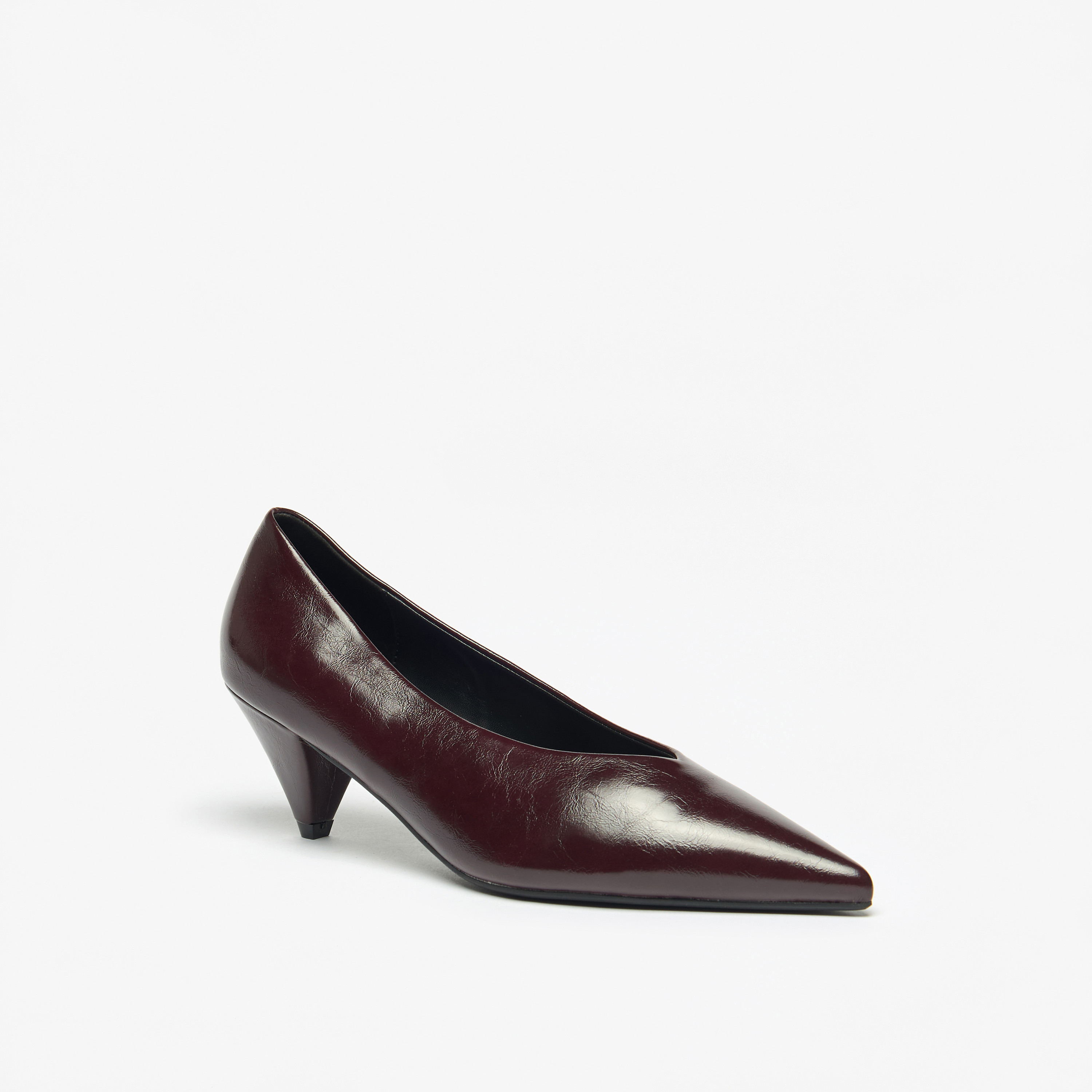 Celeste Women's Solid Slip-On Pumps with Cone Heels-women-shoes-heels-image-1