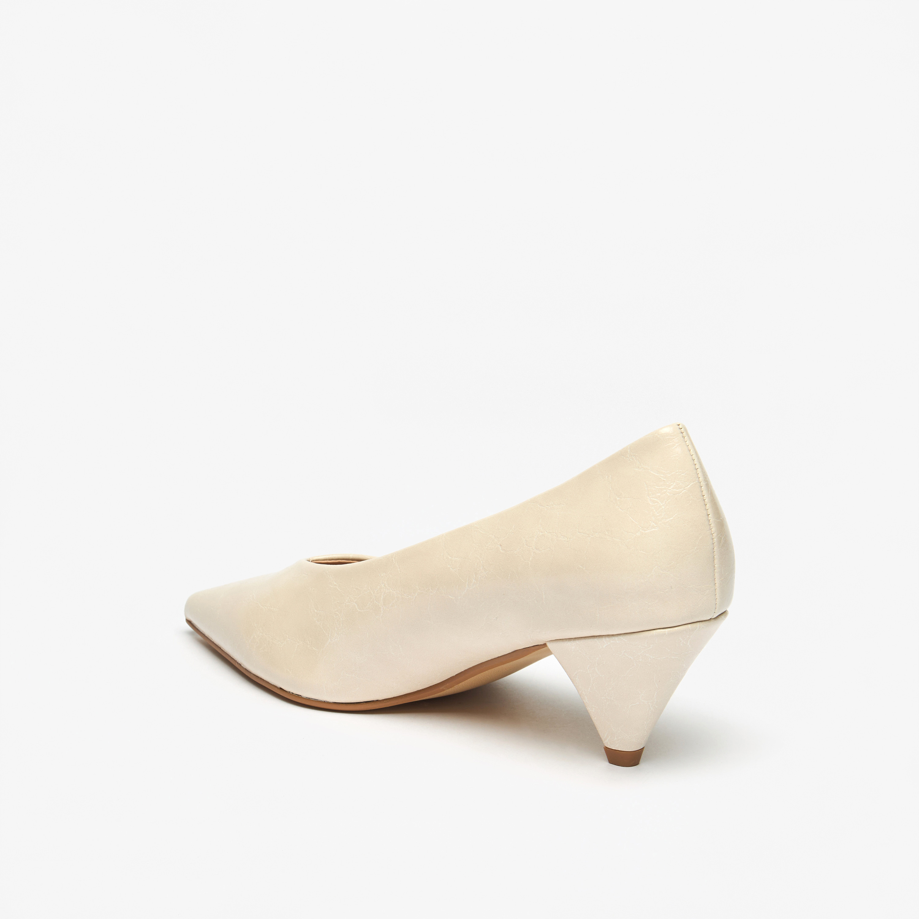 Celeste Women's Solid Slip-On Pumps with Cone Heels-women-shoes-heels-image-7