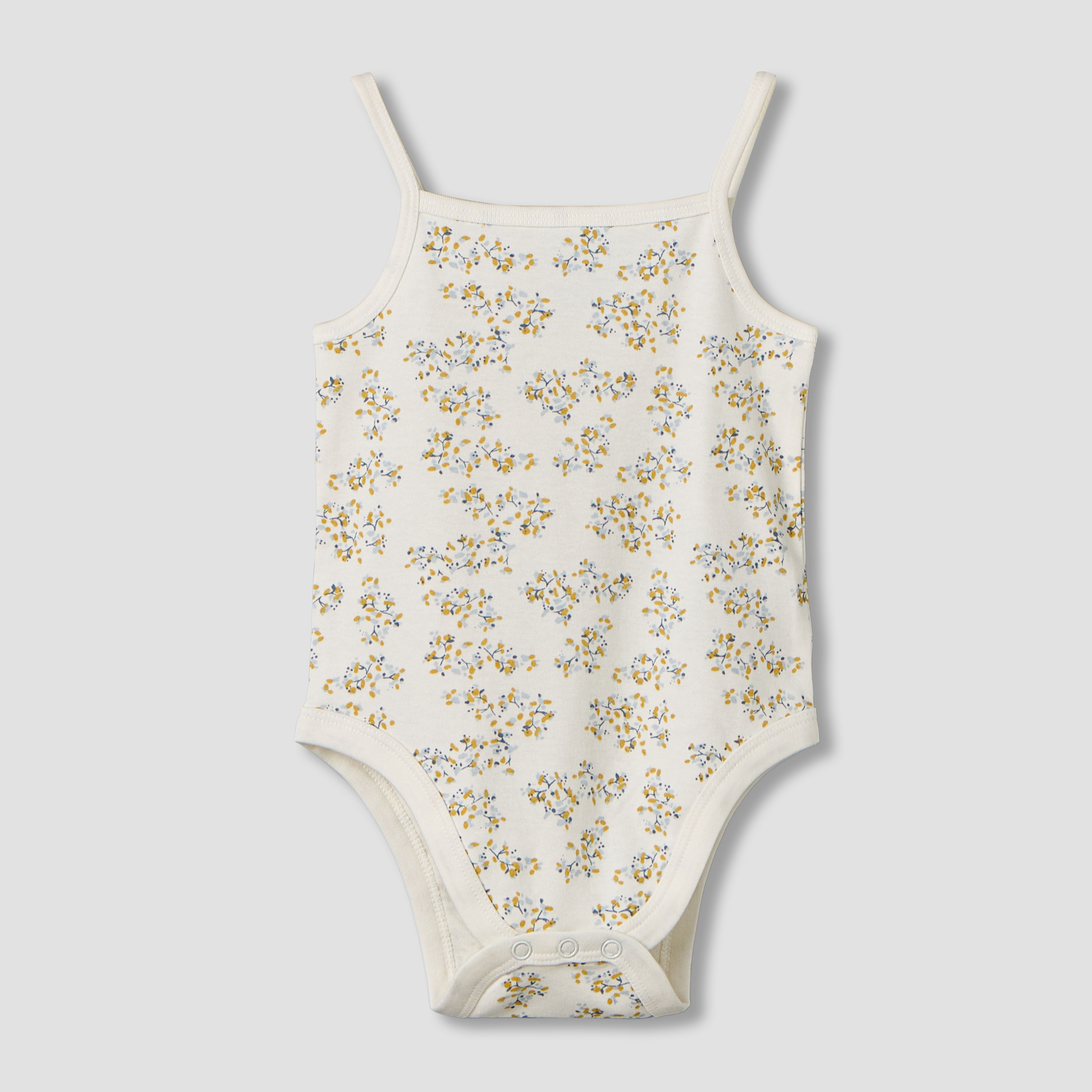 Pack of 3 Juniors Cotton Square Neck Sleeveless Bodysuit with Snap Button Closure-baby-girls-clothing-bodysuits-image-4