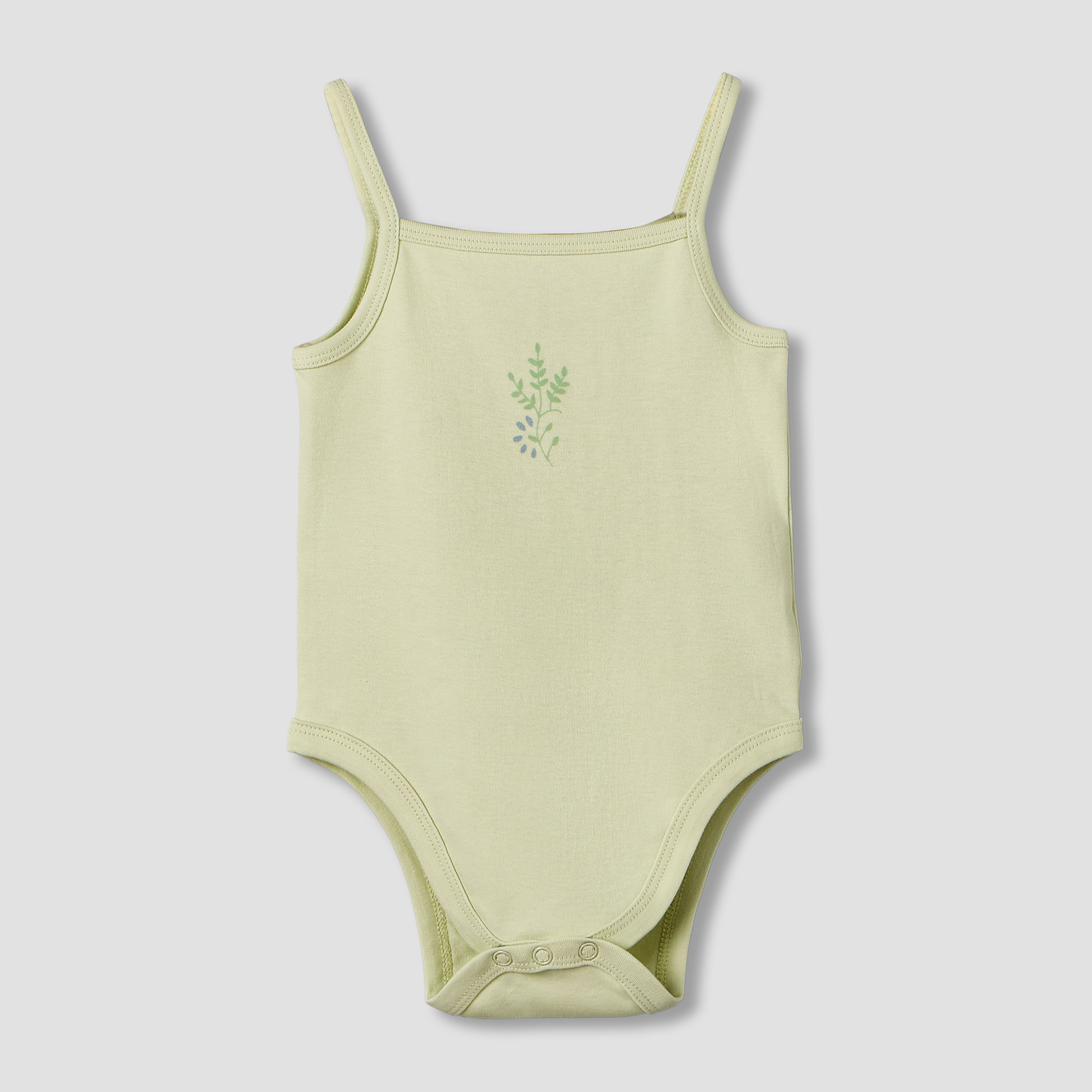 Pack of 3 Juniors Cotton Square Neck Sleeveless Bodysuit with Snap Button Closure-baby-girls-clothing-bodysuits-image-5