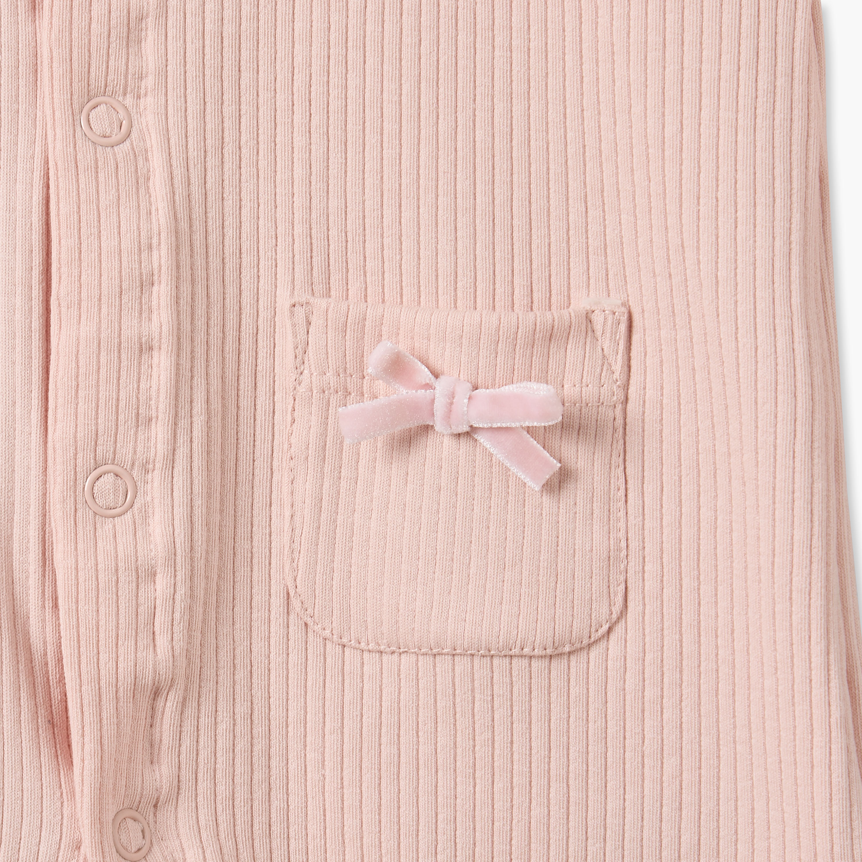 Juniors Cotton Crew Neck Long Sleeves Sleepsuit with Snap Button Closure-baby-girls-clothing-nightwear-sleepsuits-image-5