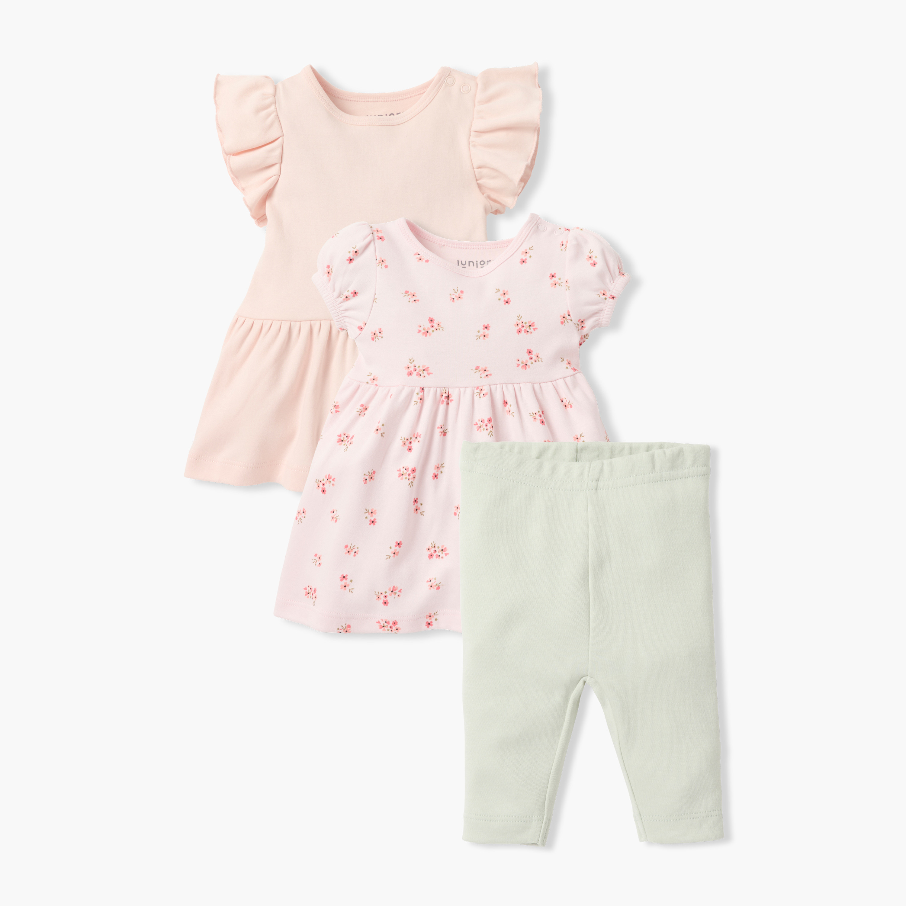 Juniors Assorted 3-Piece Dress and Leggings Set-baby-girls-clothing-setsandcoords-image-1