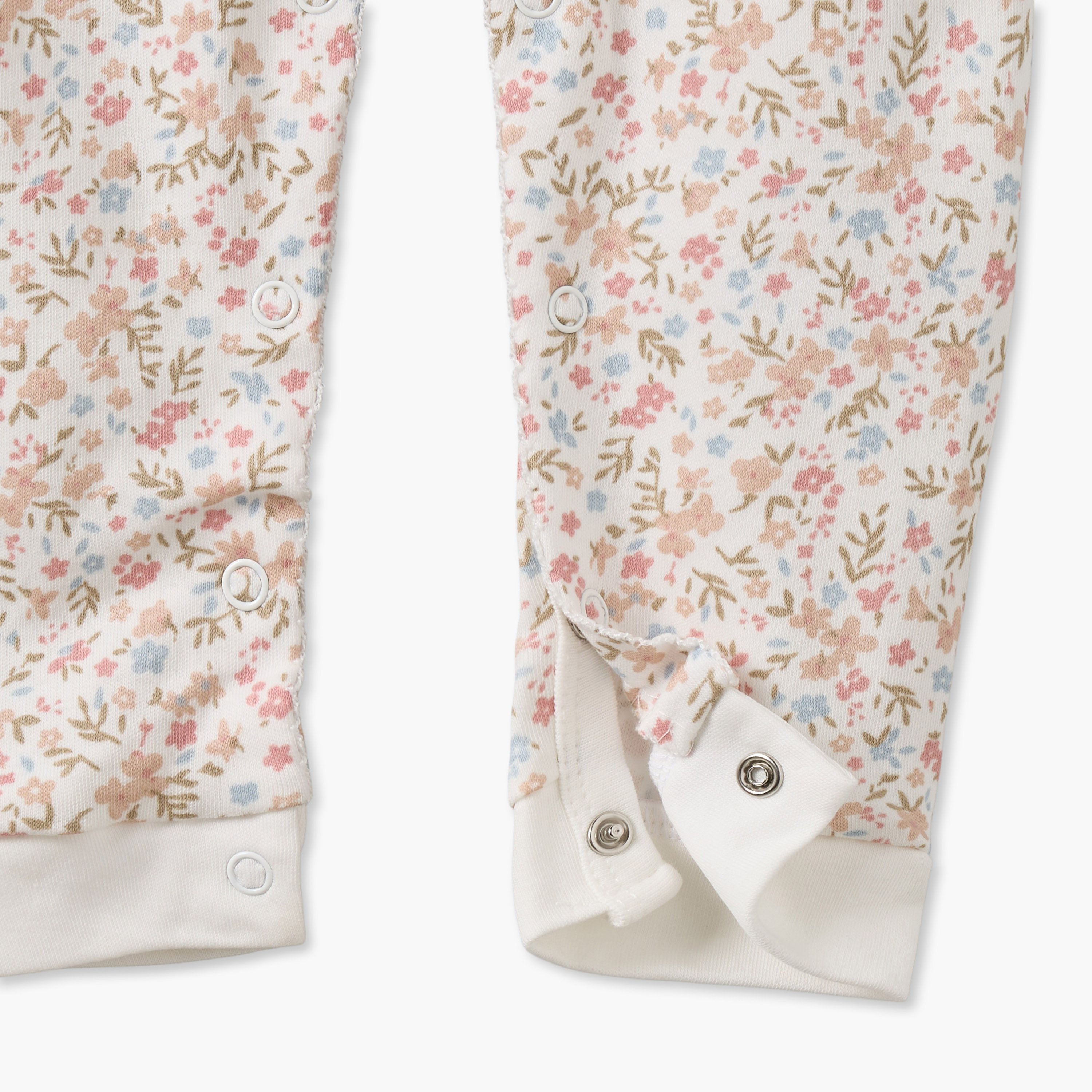 Juniors Cotton Crew Neck Long Sleeves Sleepsuit with Floral Print-baby-girls-clothing-nightwear-sleepsuits-image-4