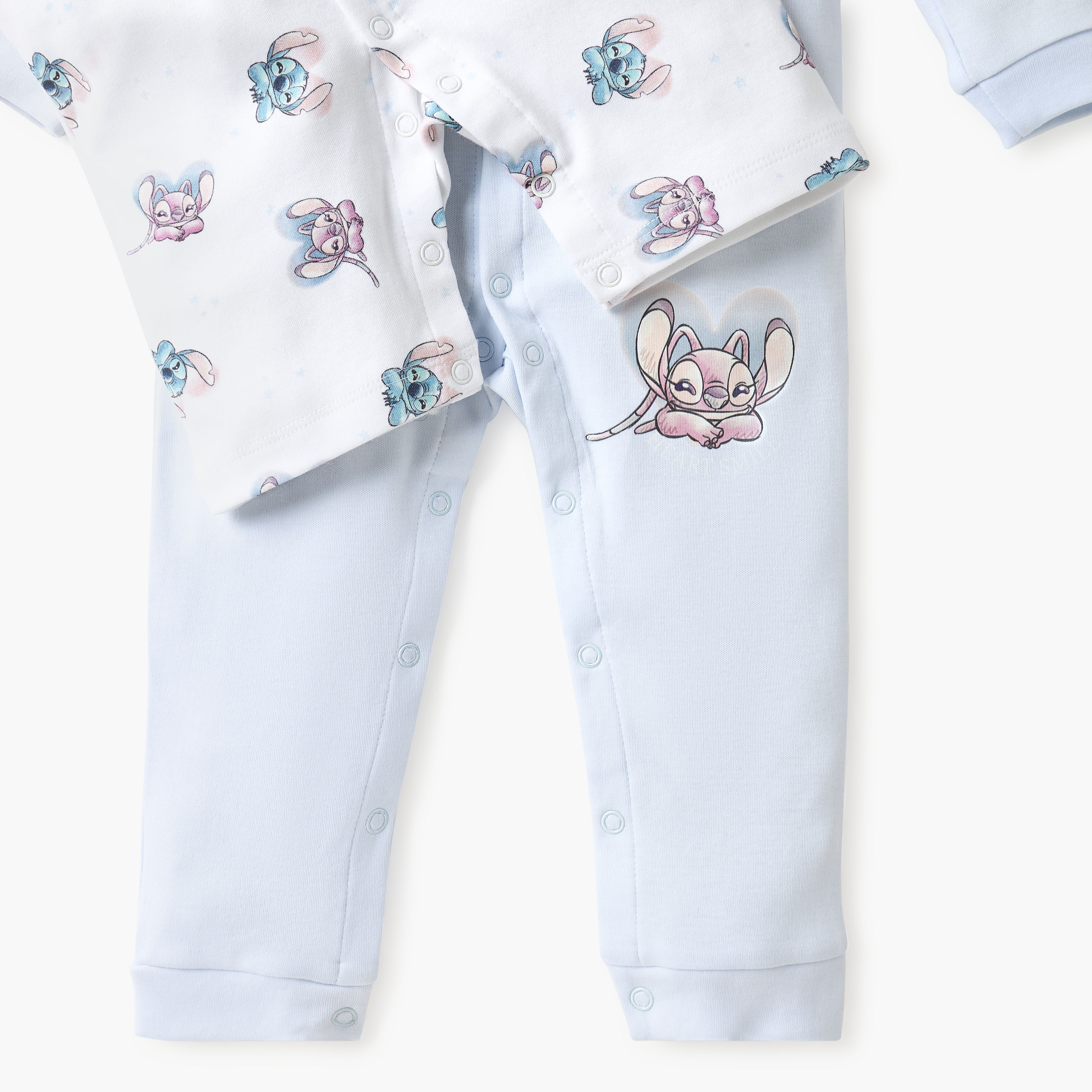 طقم بدلة نوم وأفرول بطبعات ستيتش وأنجل من ديزني-baby-boys-clothing-nightwear-sleepsuits-image-5