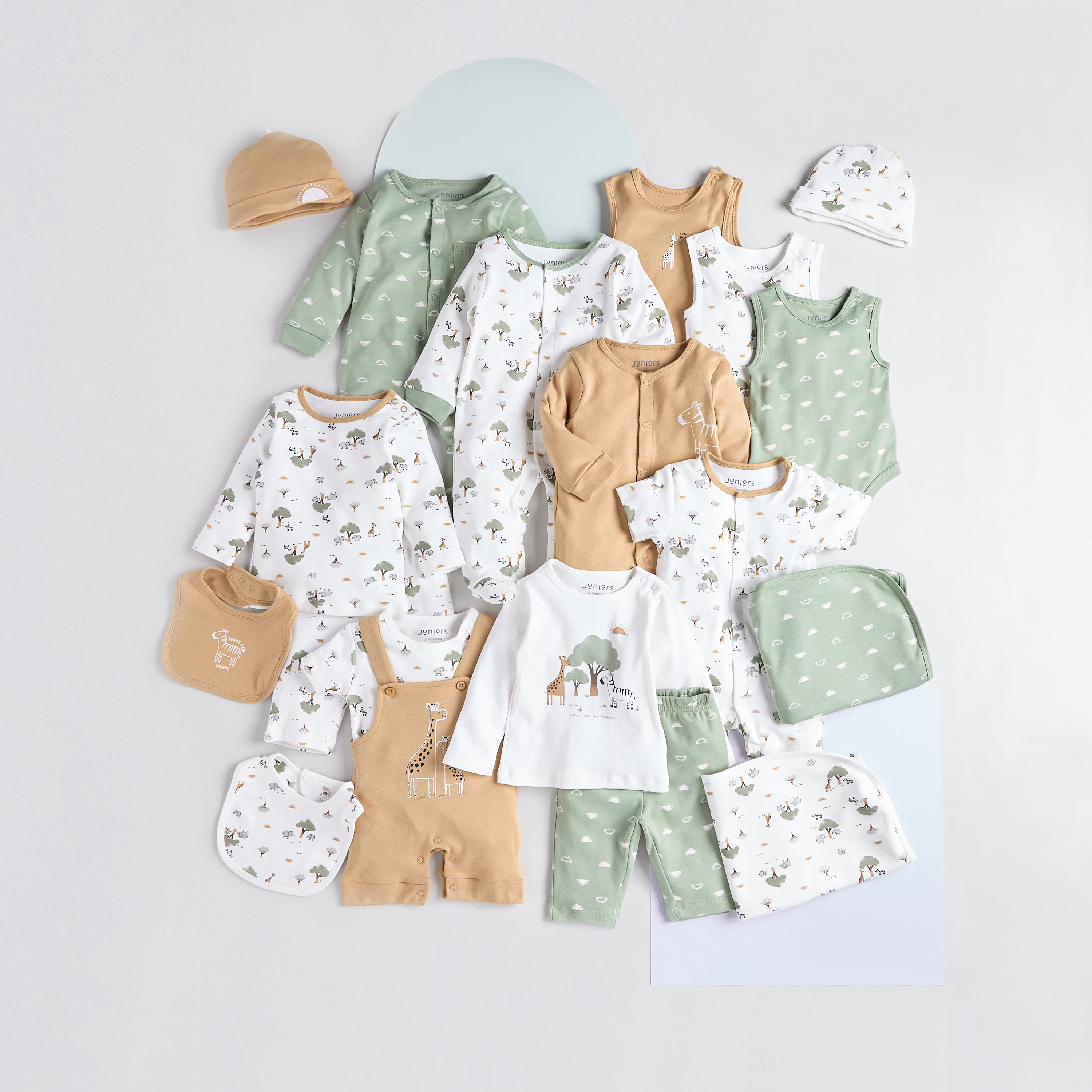 Juniors Safari Print Sleepsuit and Romper Set-baby-boys-clothing-nightwear-sleepsuits-image-6
