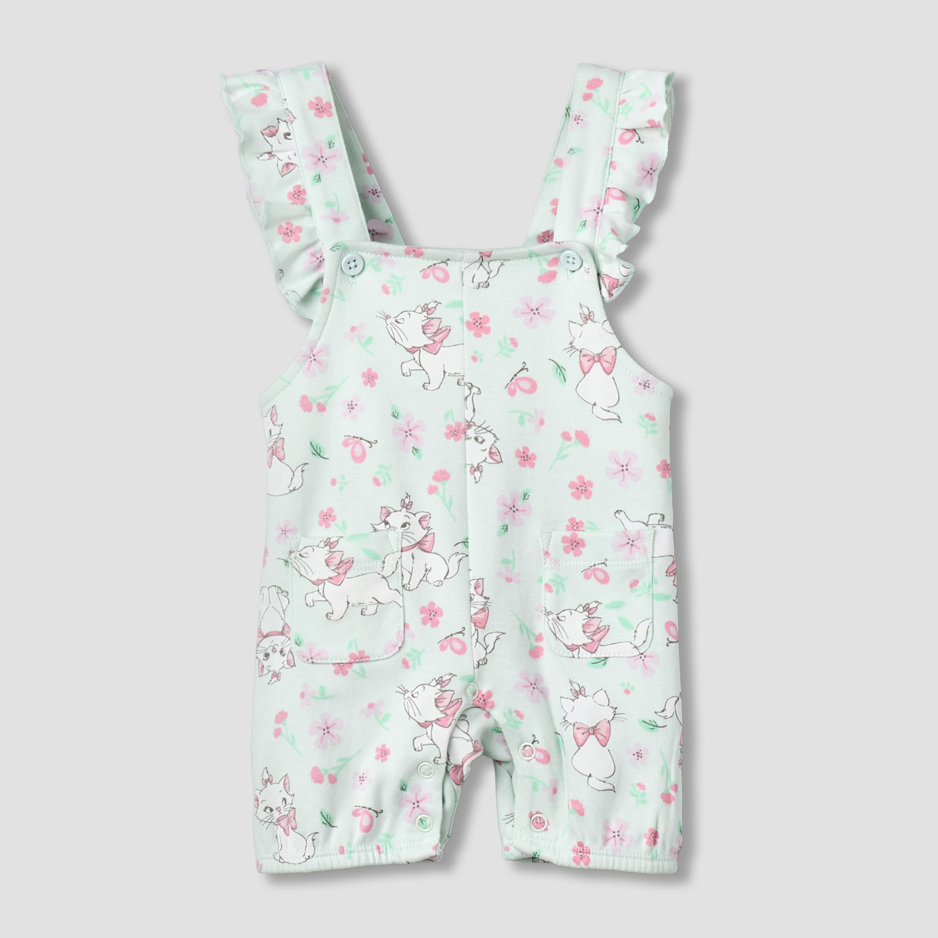 Disney Short Sleeves T-shirt and Dungaree with Marie Print-baby-girls-clothing-setsandcoords-image-3