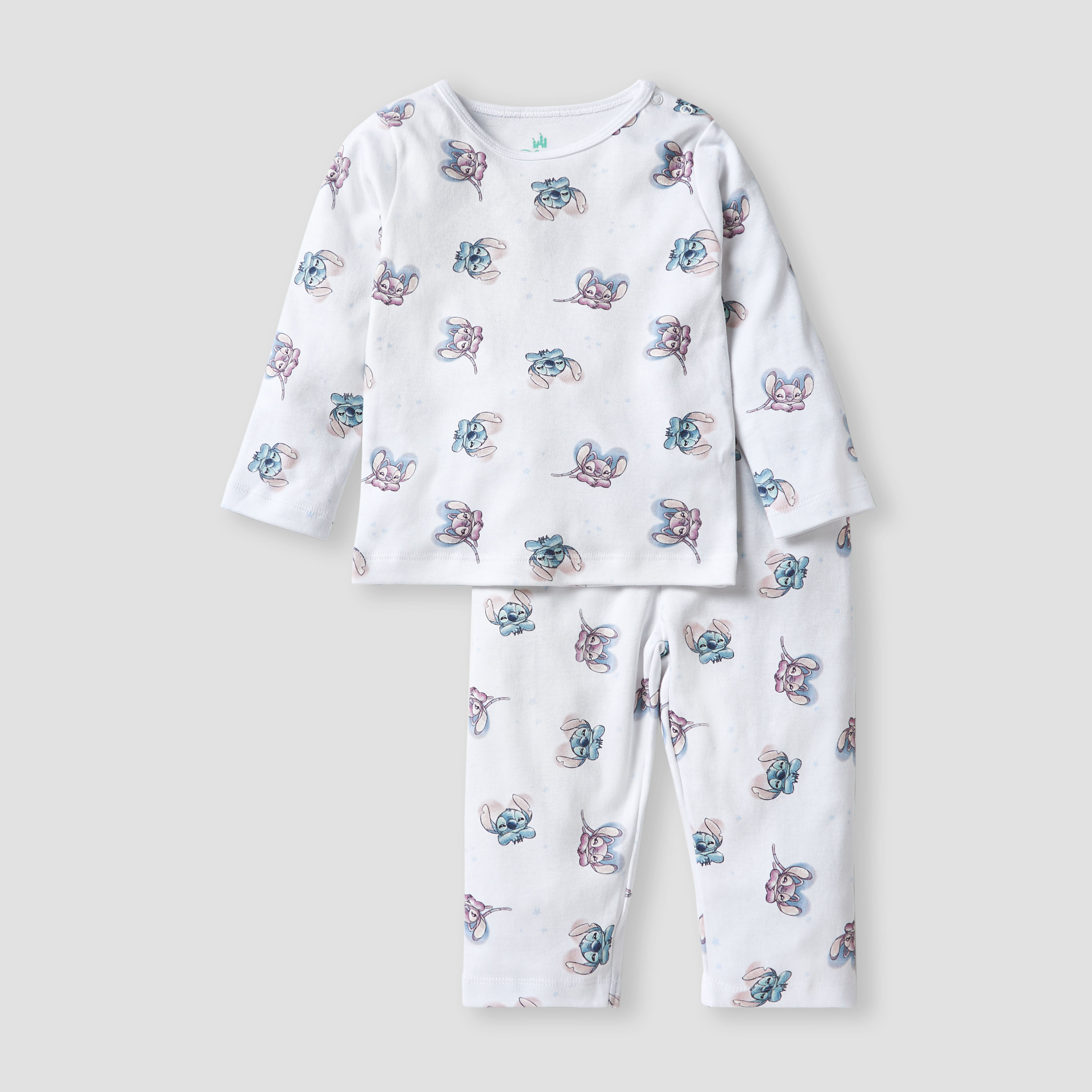 Disney Stitch and Angel Print T-shirt and Pyjamas - Set of 2-baby-boys-clothing-nightwear-pyjamasets-image-2