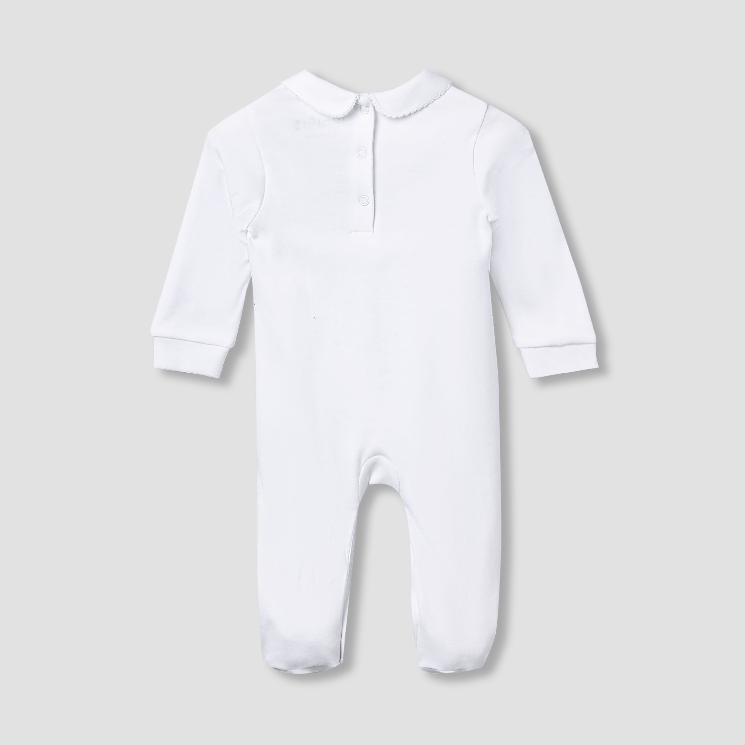 Juniors Cotton Collared Long Sleeves Sleepsuit with UAE National Day Print-baby-girls-clothing-nightwear-sleepsuits-image-2