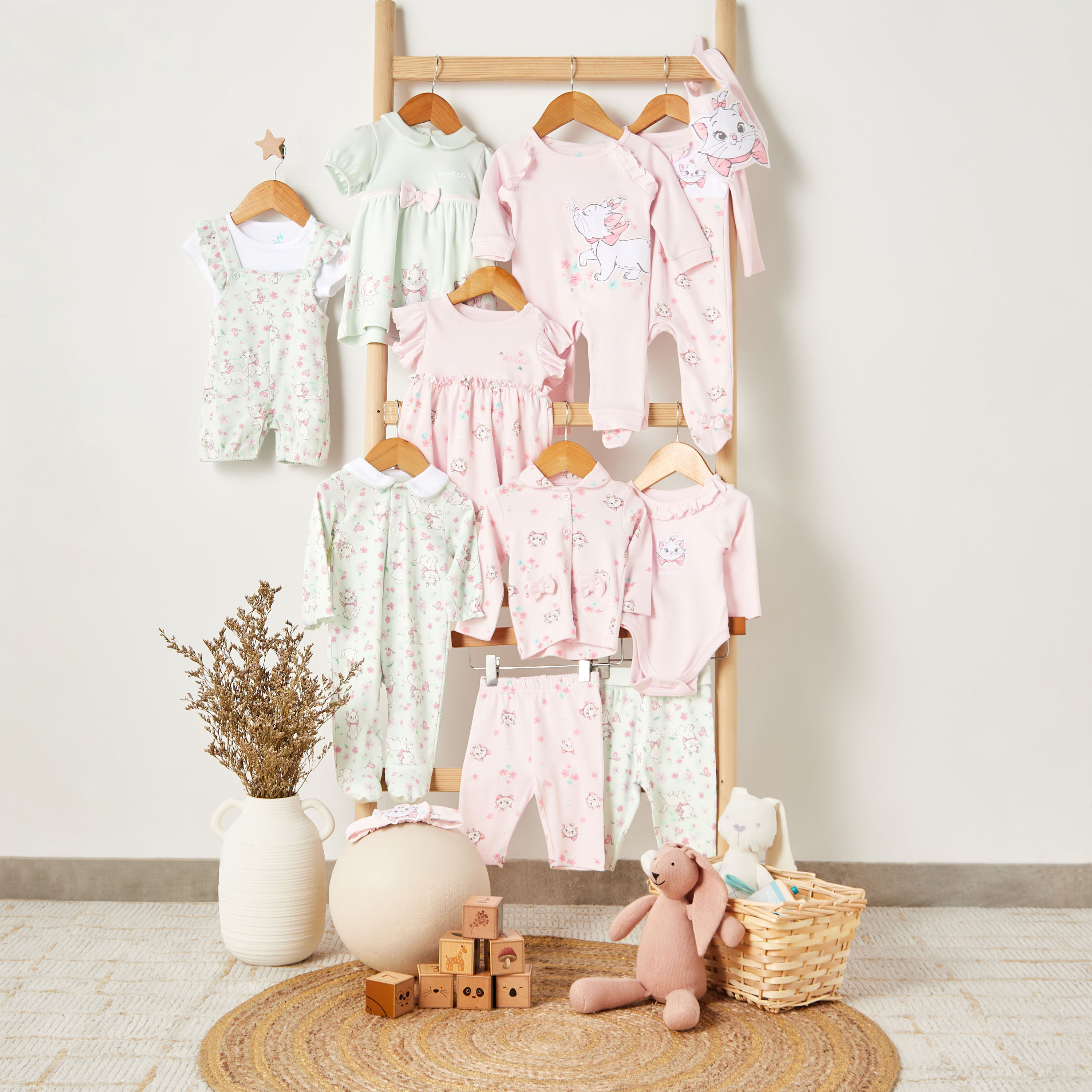 Disney Round Neck Cap Sleeves Dress with Marie Print-baby-girls-clothing-dressesandjumpsuits-image-6