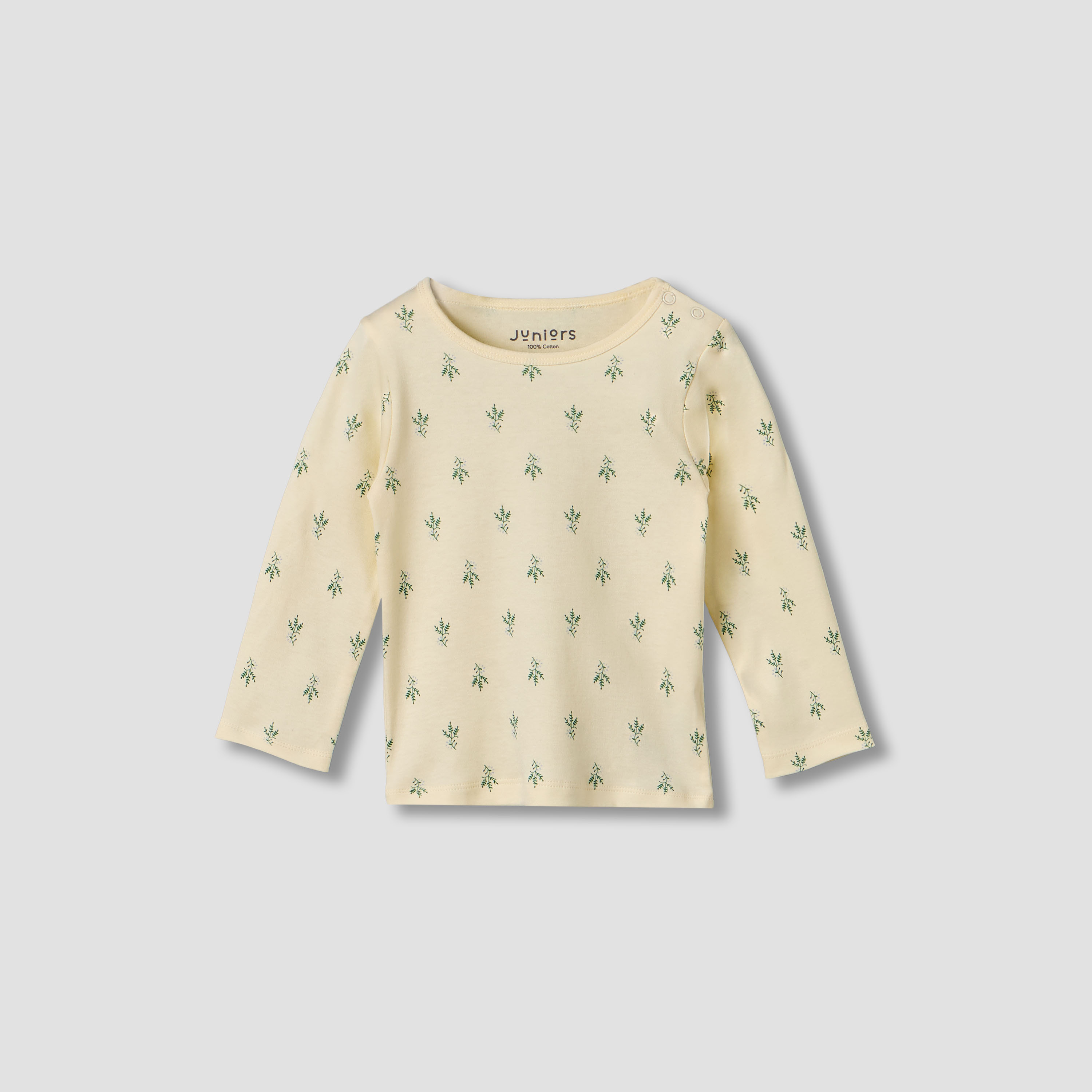 Pack of 2 Juniors Cotton Round Neck Long Sleeves Pyjama Set with Botanical Print-baby-girls-clothing-nightwear-pyjamasets-image-3